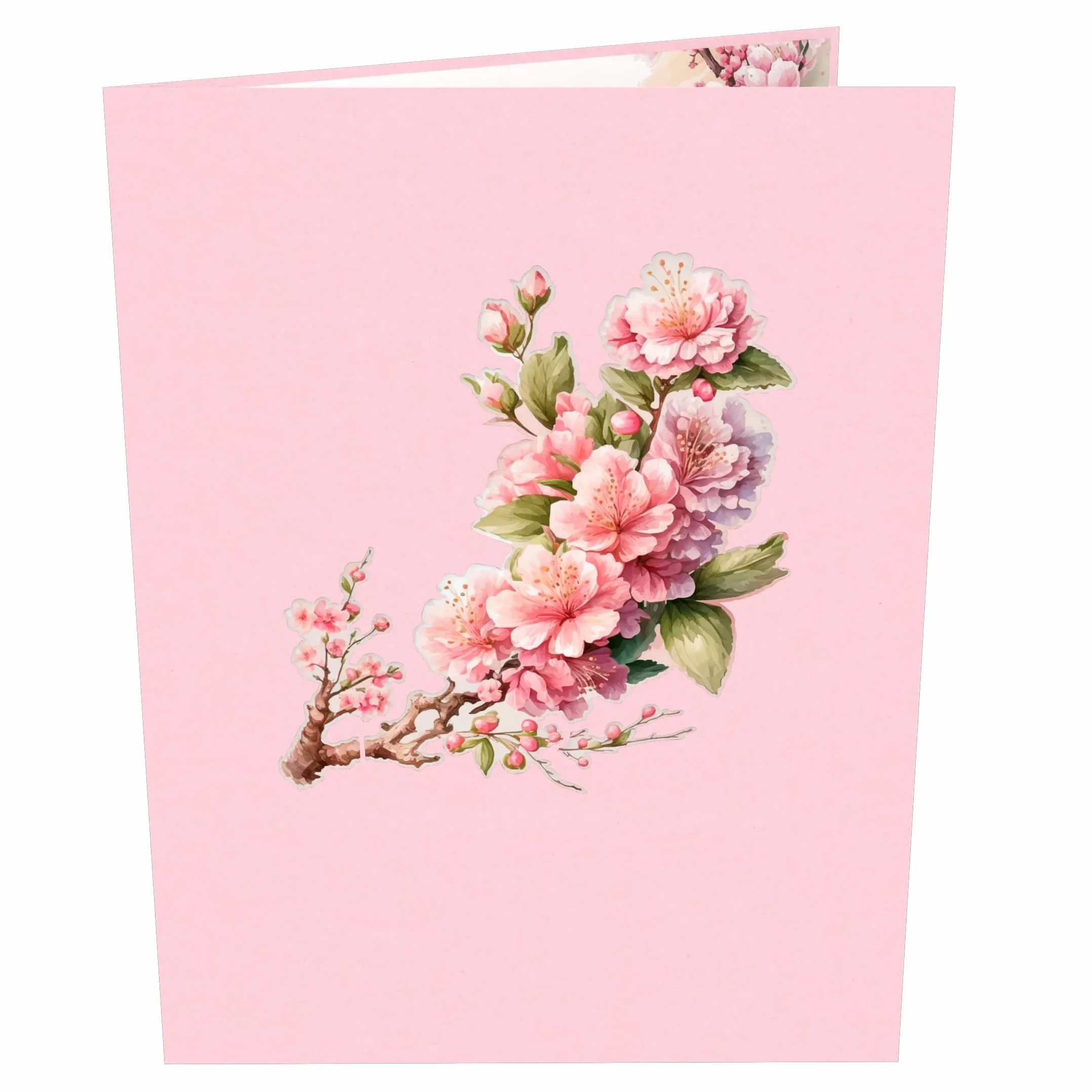 MOKIO® Biglietto Fiore Pop-Up Fiori di ciliegio giapponesi Biglietto regalo 3D Sakura
