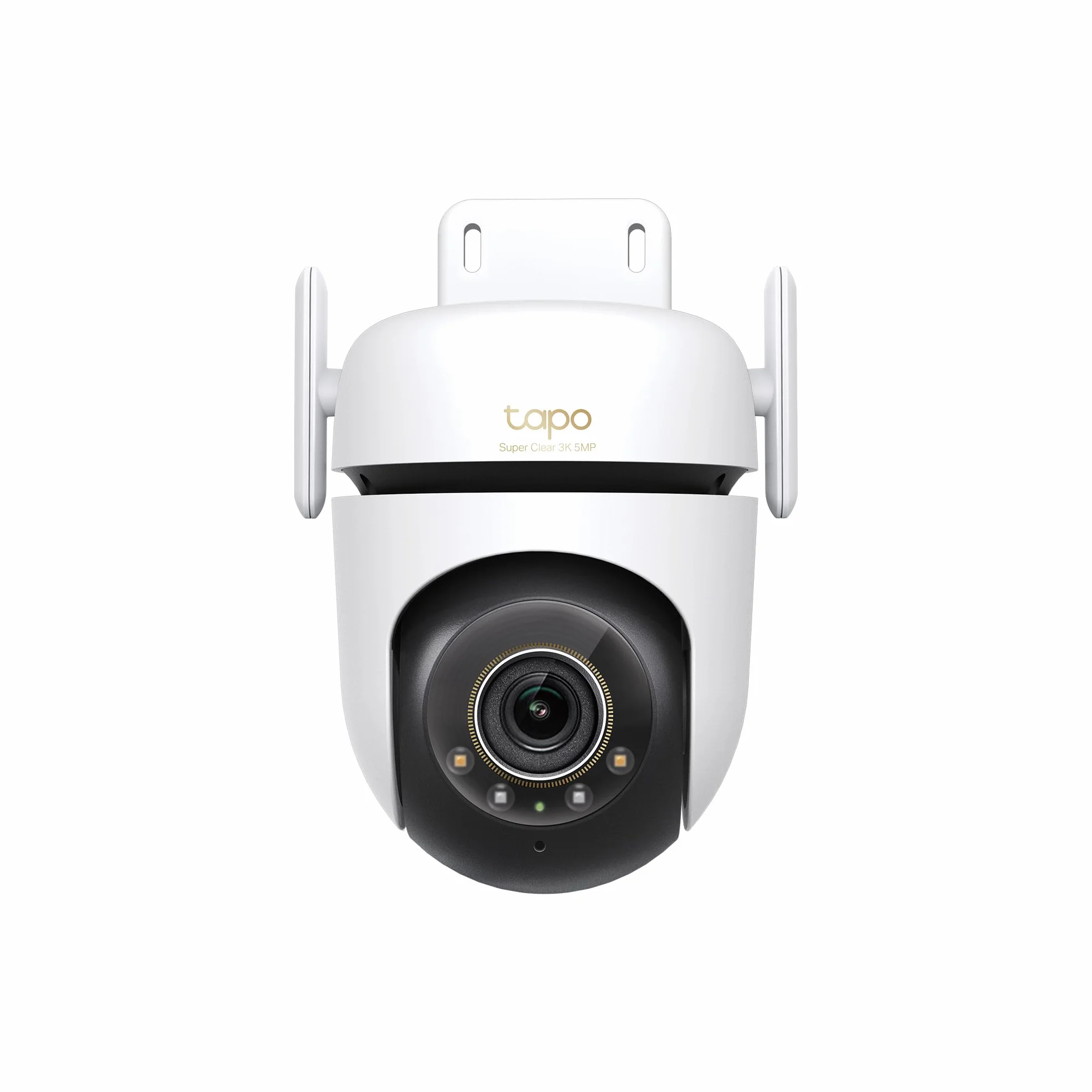 Tapo C530WS Telecamera Wi-Fi Esterno 3K 5MP 360° Visione Notturna a Colori Starlight Rilevamento AI IP66 Wi-Fi Ethernet Allarme Sonoro Luminoso MicroSD 512 GB