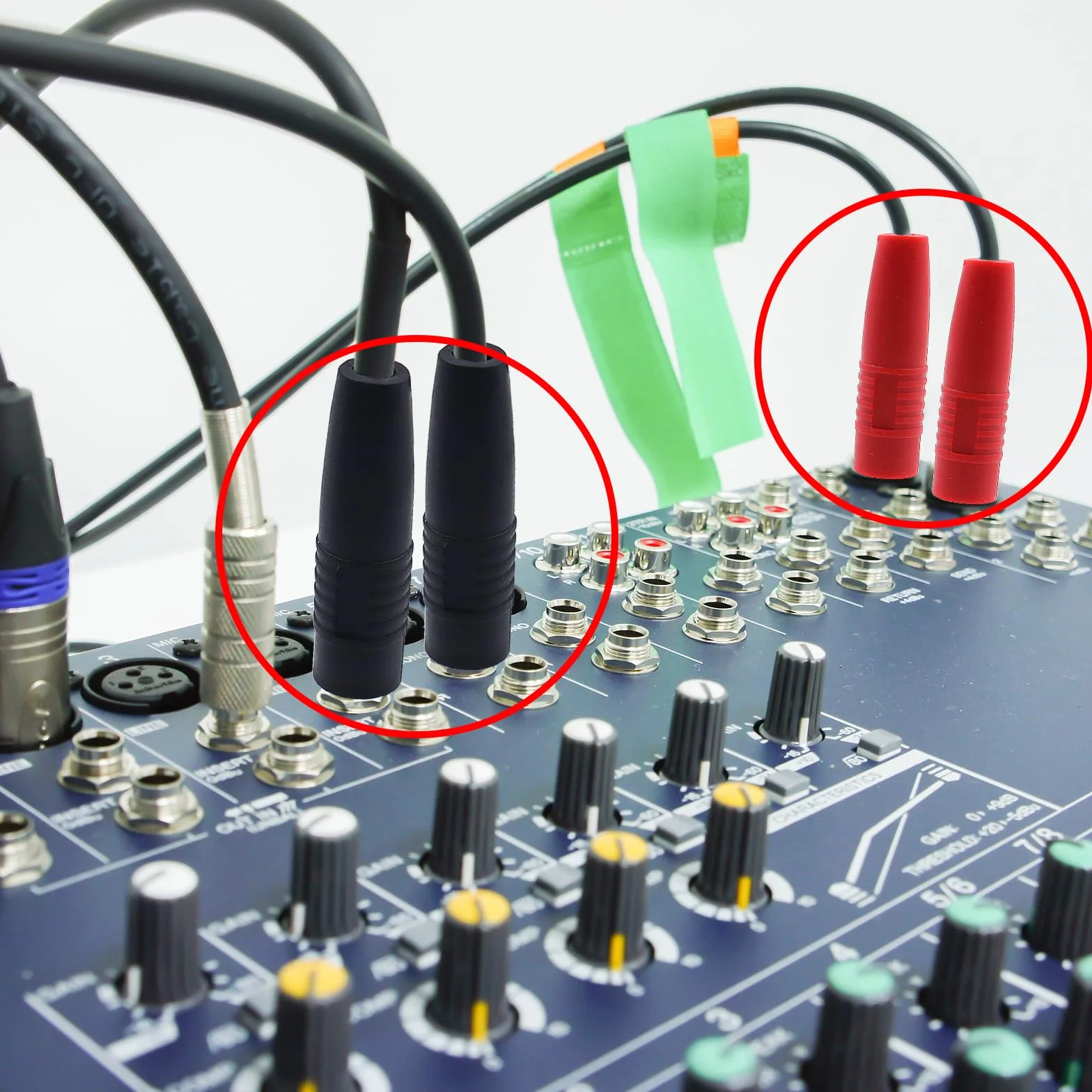 Spina Banana Femmina 4mm Presa Jack Isolata PA Rame per Test Elettrici Rosso Nero 16 Pezzi