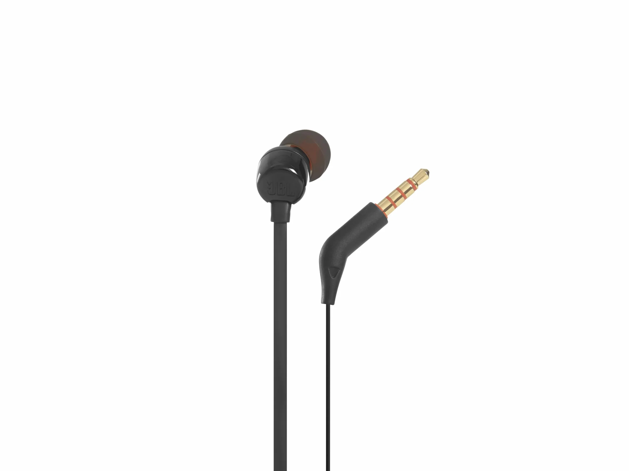 JBL T110 In-Ear Cuffie con Microfono Cavo Piatto Telecomando Universale Nero