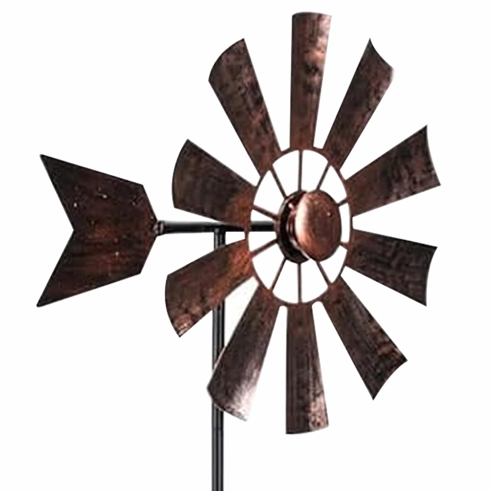 Mulino a vento per cortile, 72,9 x 24,1 cm, filatori a vento da giardino, impermeabili, sculture a vento vintage e filatori per patio, prato esterno 1