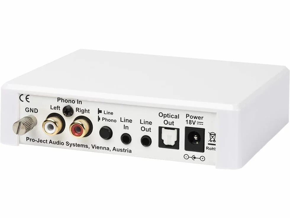 Project Optical Box E Phono Black Phono Line Out Optical