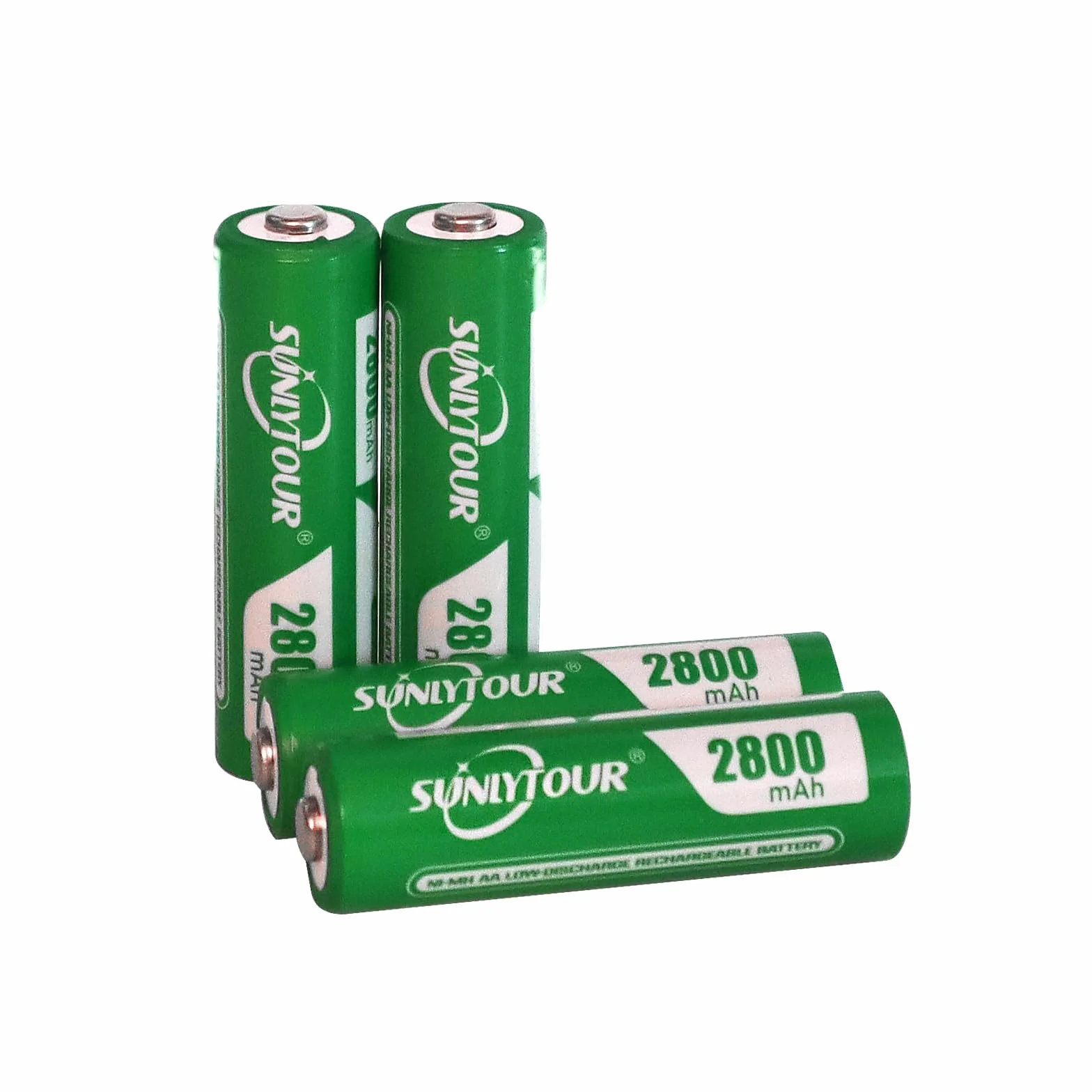 SUNLYTOUR 2800mAh Ni-MH AA Batteria 1100mAh AAA Batteria Caricabatterie 4 Piles
