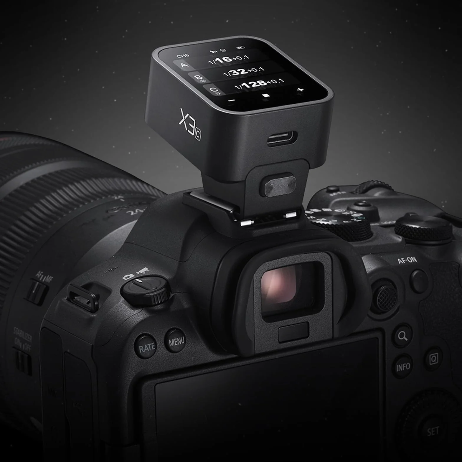 Godox X3-S Flash Trigger 2,4 GHz senza fili Schermo OLED Tipo C Sony