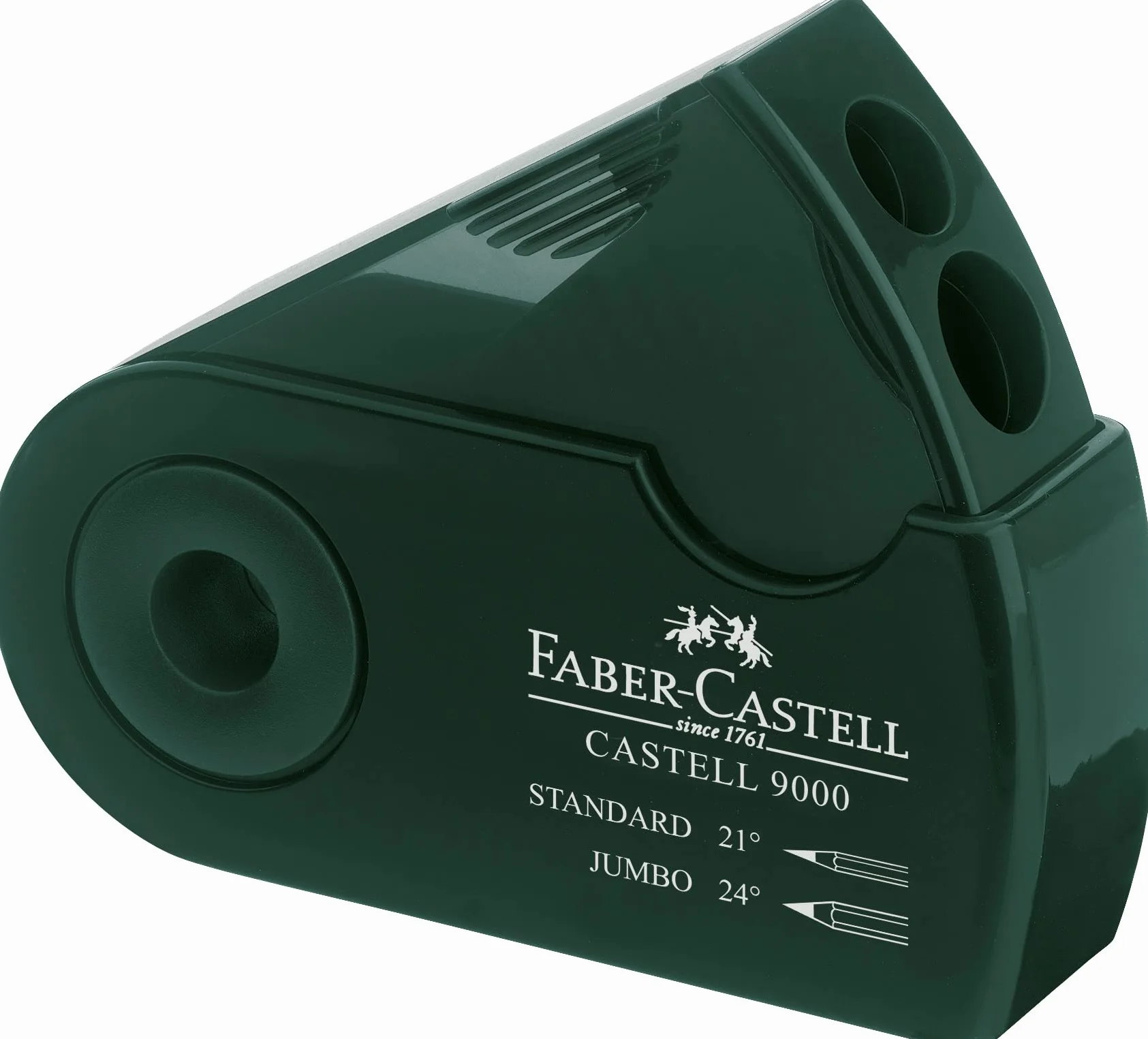 Faber-Castell 582800 Temperamatite doppio 9000, Verde