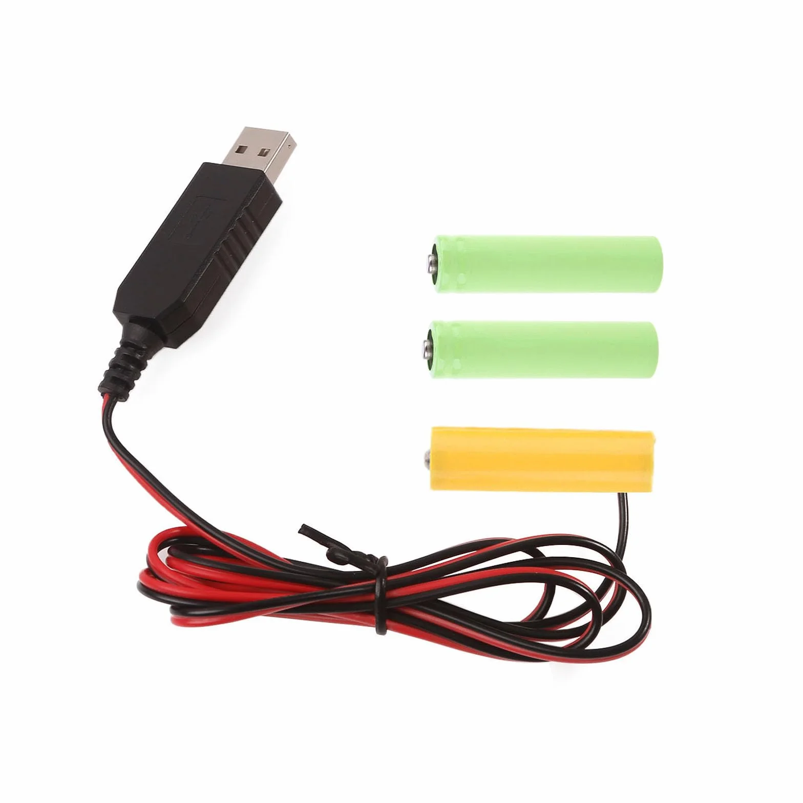 Convertitore USB 4,5V AA Eliminatore di Batteria per Luci LED Radio Giocattoli Elettronici