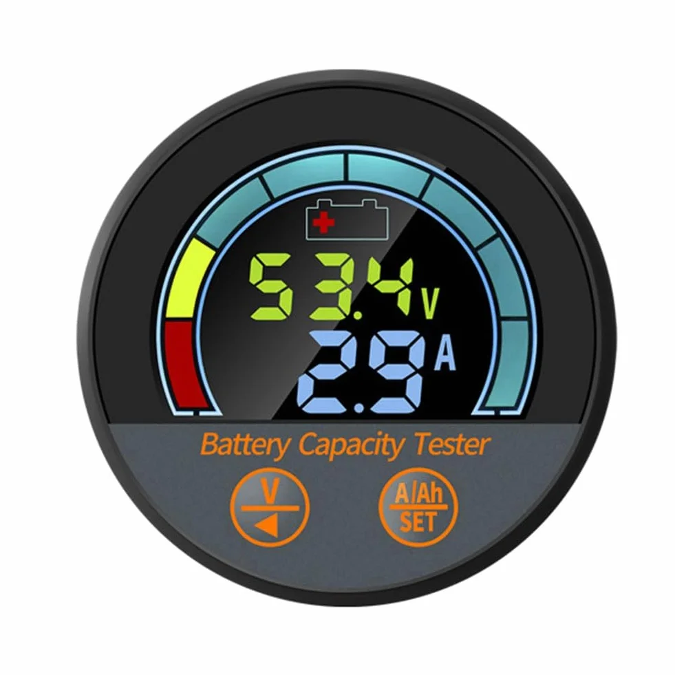Tester per Batterie Impermeabile IP67 10-100 V 100 A Shunt Monitoraggio SoC Ah Litio LiFePO4