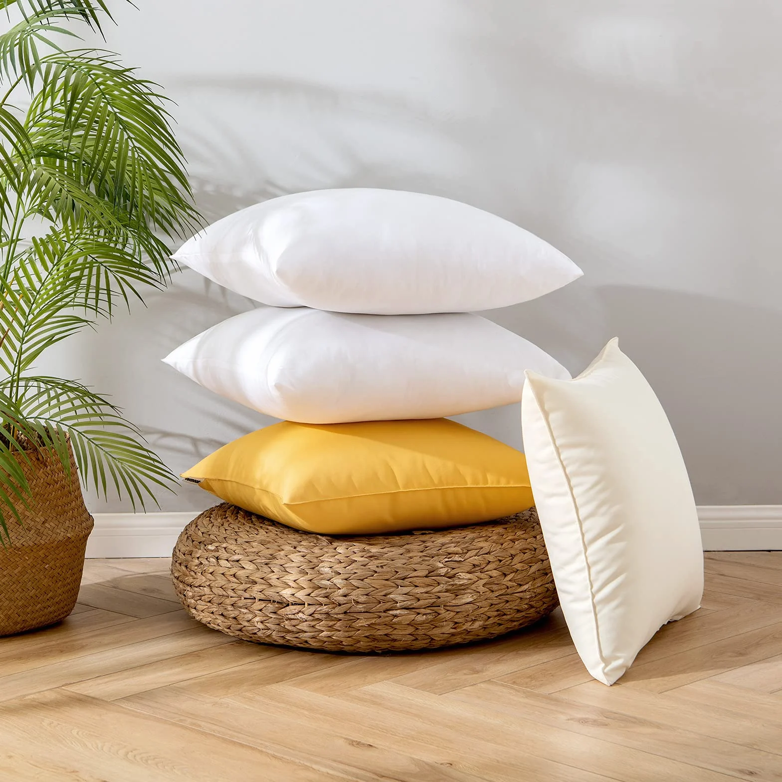 EMEMA Imbottitura per Cuscino Impermeabile 45x45 cm 4 Pezzi