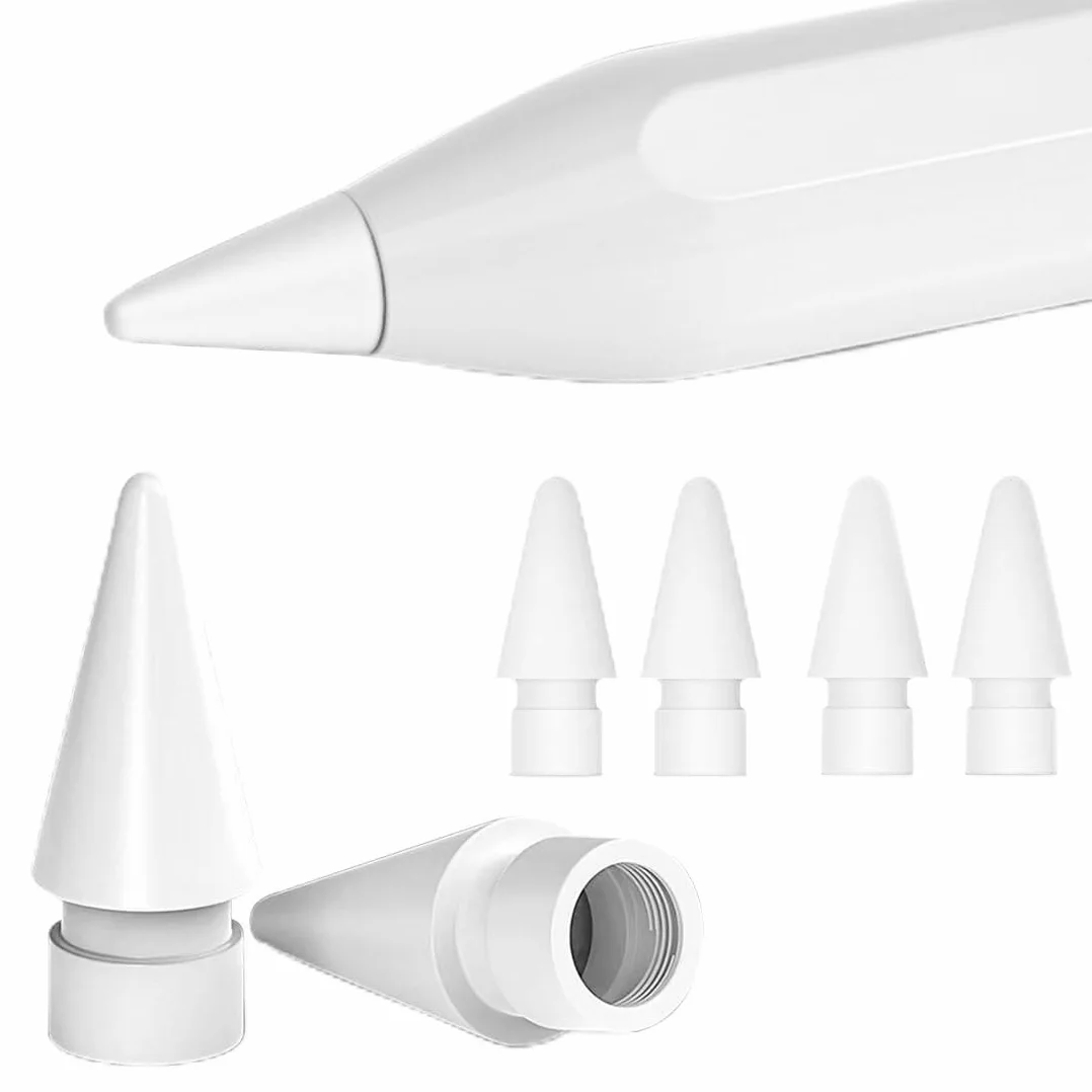 Apple Pencil 4 Pezzi Ricambio Alta Sensibilità Per Apple Pencil 2/1 Usb-C Pro Ipencil Nib Tip Ipad