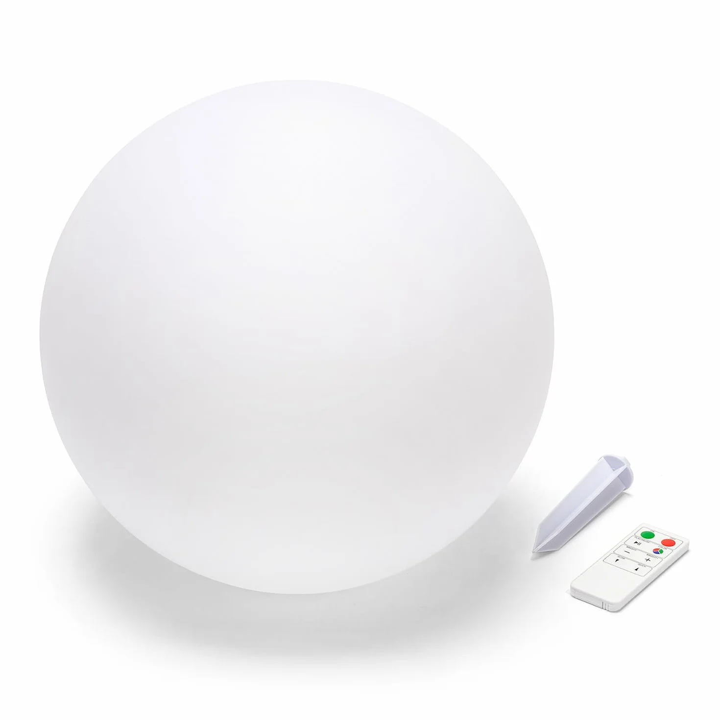 Velamp Sfera Luminosa LED Ø 25cm. A Ricarica Solare, IP66. con Telecomando: Scelta tra Bianco e 7 Colori. Wireless. per Giardino, terrazzo, Piscina