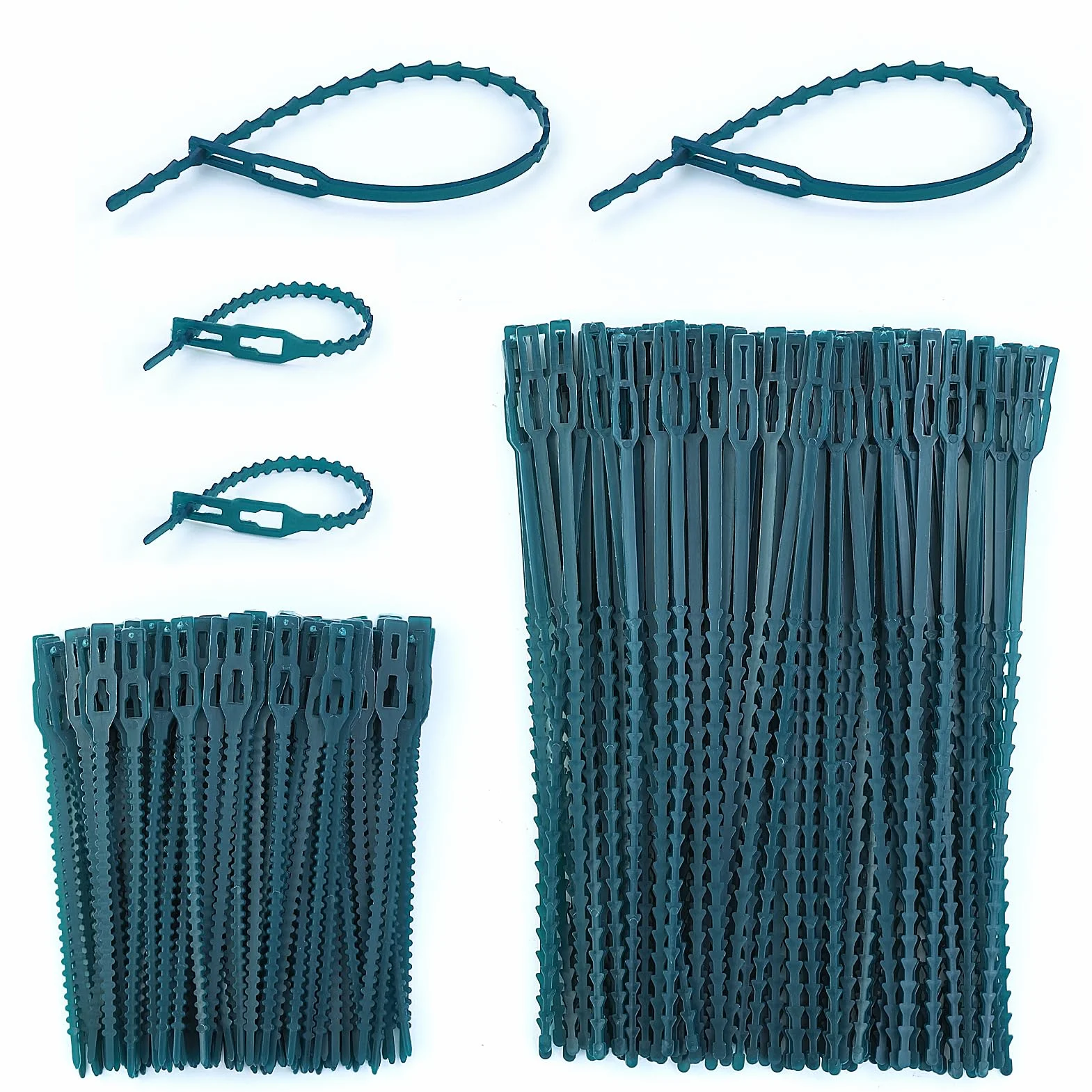 220 Pezzi Fascette per Piante,Piante Regolabile Fascette Flessibile,Legami Morbidi Pianta Verde per Piante,per la Cura della Crescita (2 Dimensioni)