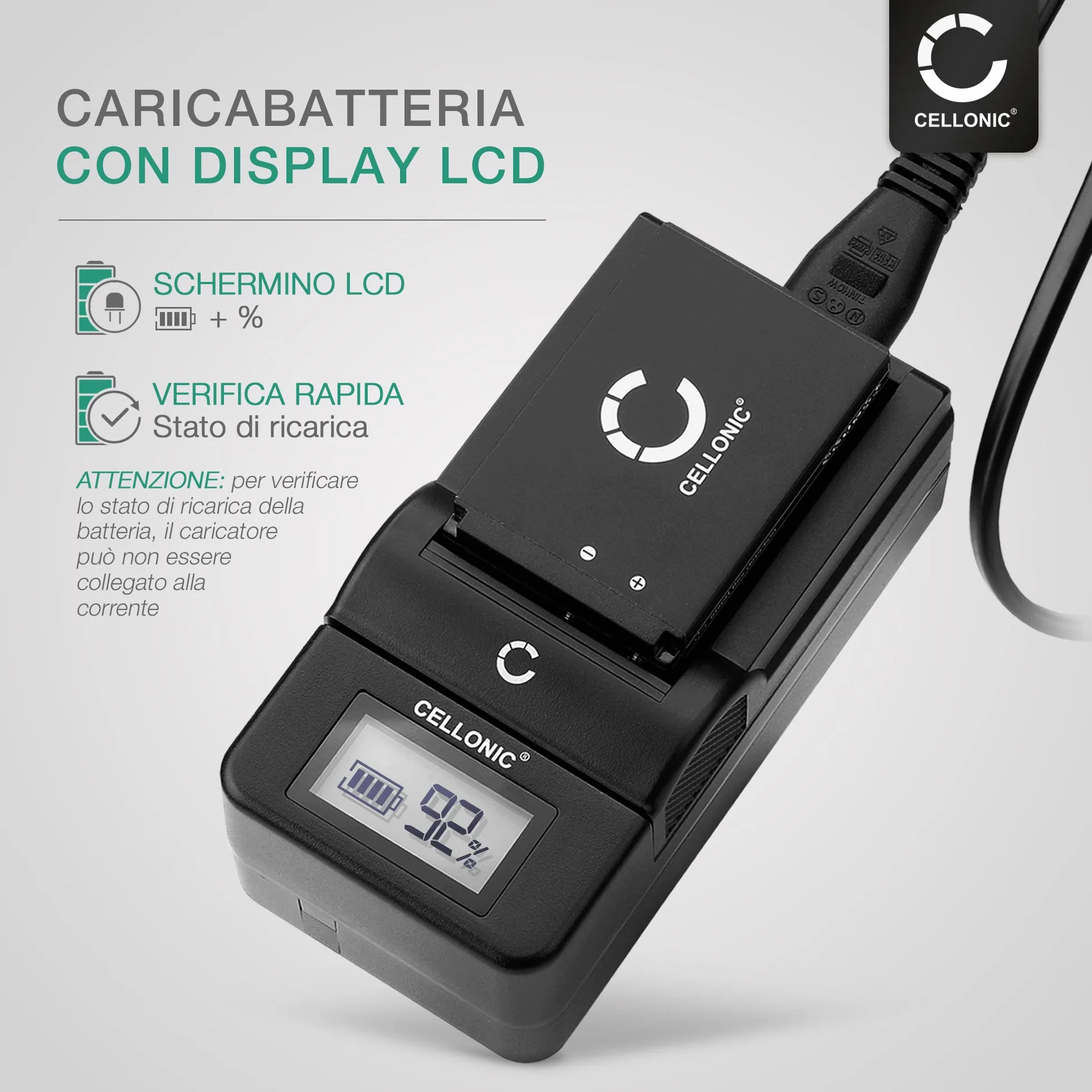 CELLONIC Caricabatteria Veloce compatibile Garmin Alpha 100 Montana 600 610 680 680t 650 650t Monterra Caricatore Batteria Cavo di Ricarica Alimentatore