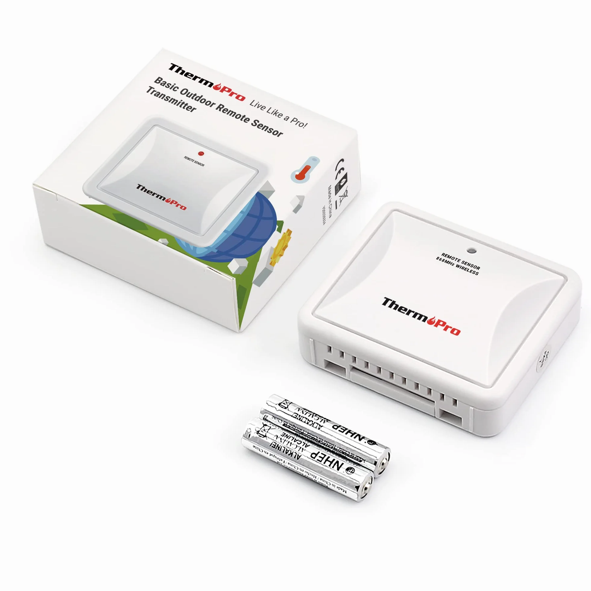 ThermoPro TX-2C czujnik temperatury wilgotności zewnętrzny do TP200C TP60C TP65C