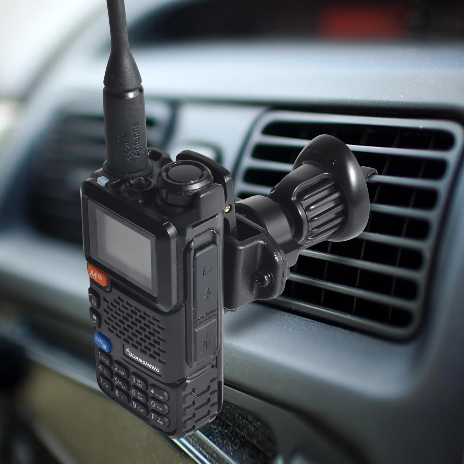 Uchwyt na Walkie Talkie z Wentylacją Samochodową Uniwersalny, Kompatybilny z Motorola Baofeng Icom