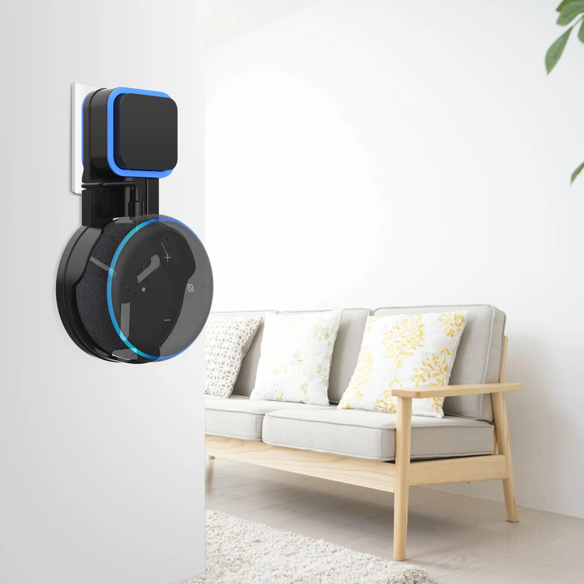 PlusAcc Dot 3a gen Supporto Stand Hanger per Google Home Mini 3 generazione, nero