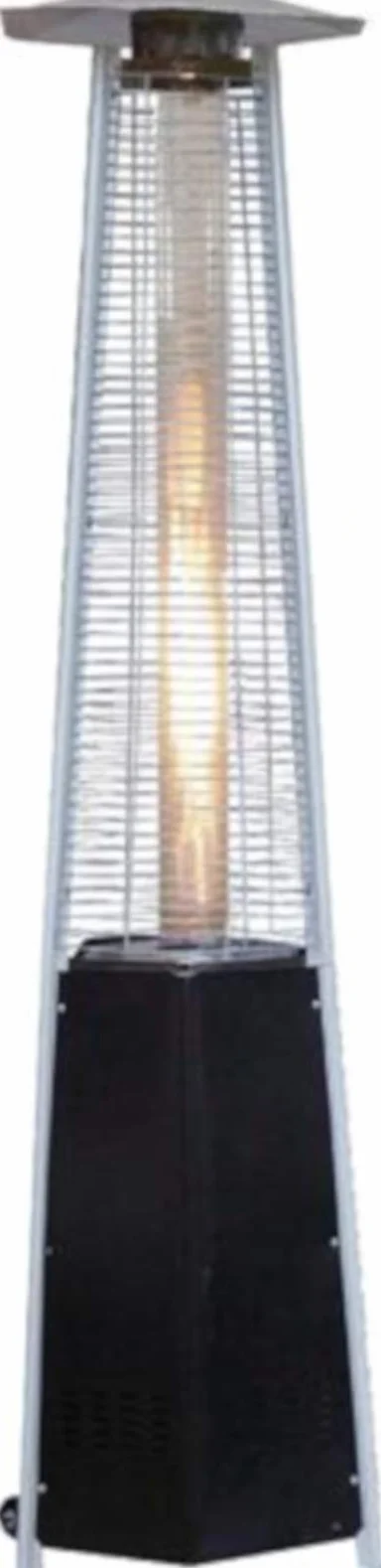 Domus Stufa a Gas Piramide Fungo da Esterno 12 Kw, Design a Piramide e Fungo, Montaggio su Pavimento, Piedistallo, Riscaldamento Esterno Gas Patio Giardino, 12000 Watt