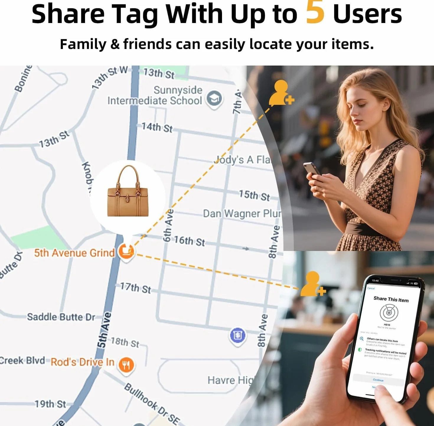 Esky Smart Tracker Tag Air Tracker Tag Compatibile con Apple Dov'è Bluetooth Localizzatore Oggetti Impermeabile IP67 Batteria Sostituibile 4 Pezzi