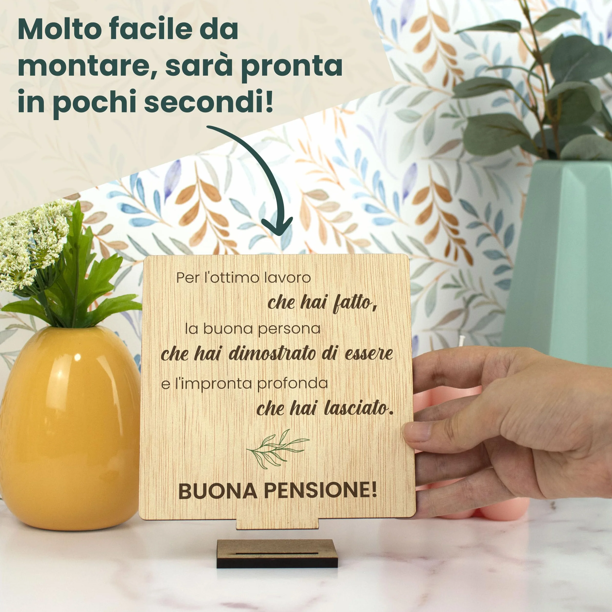 CONTRAXT Biglietto Originale per la Pensione in Legno Regalo Unico per Uomini Donne Colleghi Capoufficio Amici Insegnanti