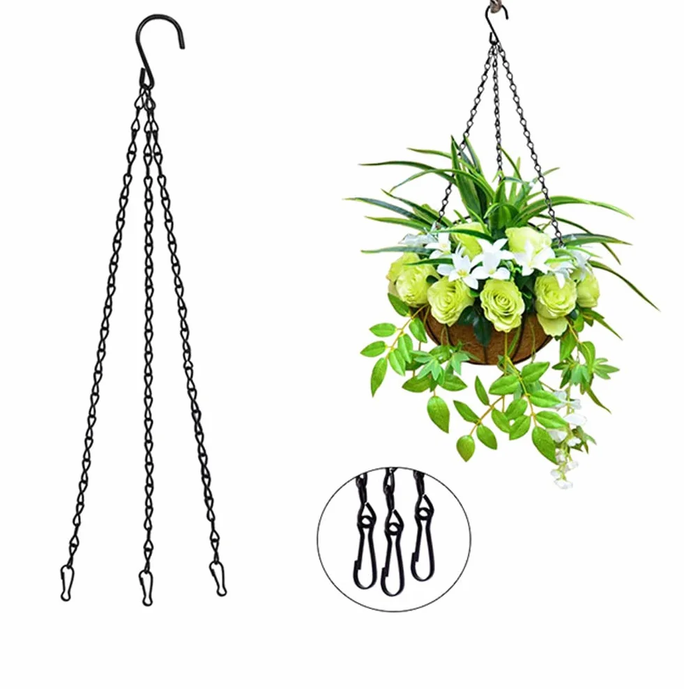 Catene metalliche per appendere 50 cm per vasi fiori cesti gabbie uccelli