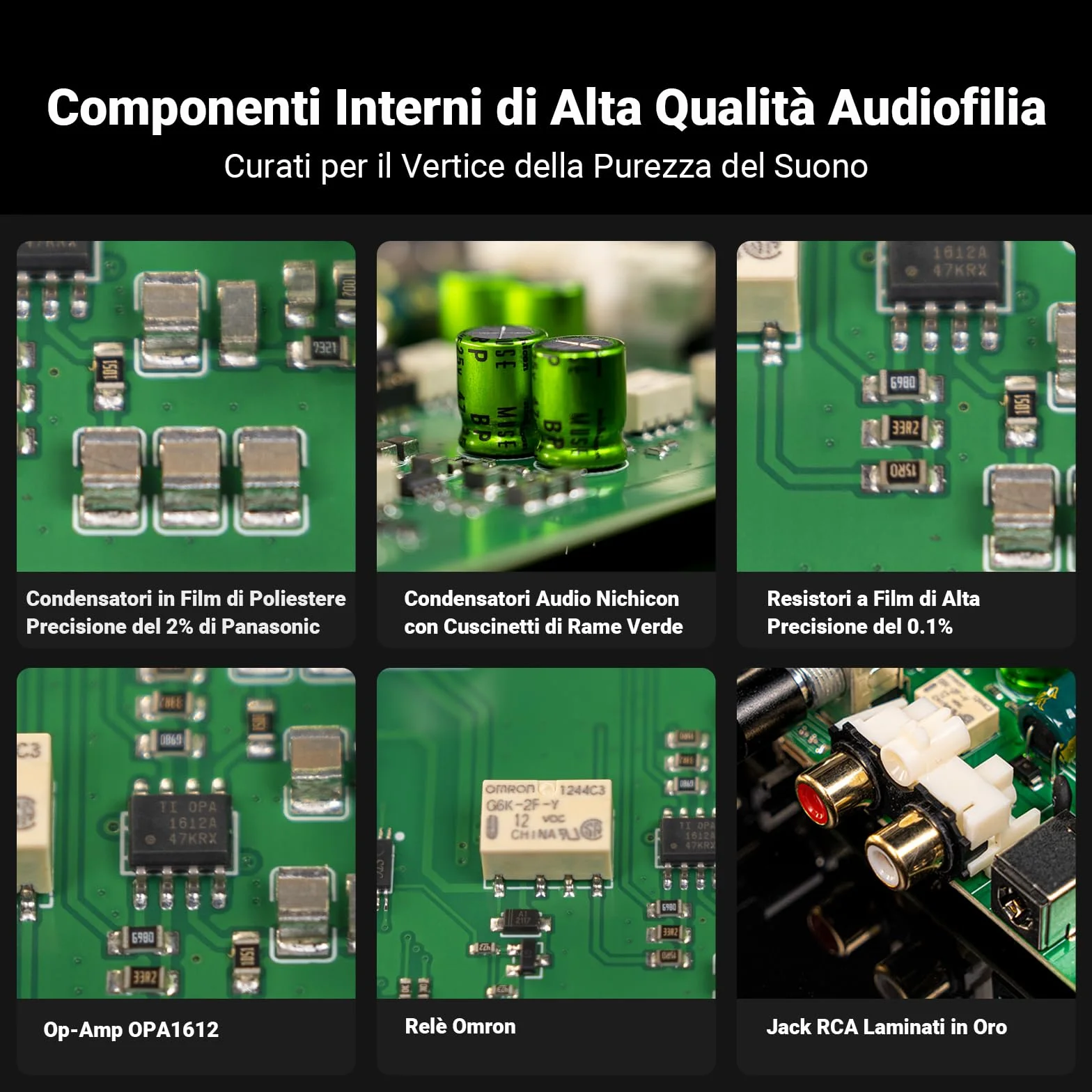 Fosi Audio BOX X5 Preamplificatore Fono, Amplificatore per Giradischi MM e MC, Guadagno Regolabile 38/48/56/66 dB, Uscita RCA