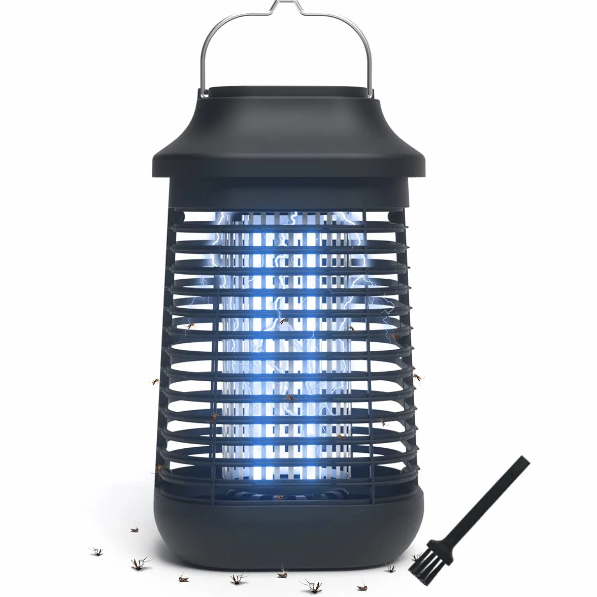 Trappola elettrica per zanzare da esterno con custodia in metallo impermeabile, 4200 V 20 W, trappola per zanzare per interni, terrazza, Giardino
