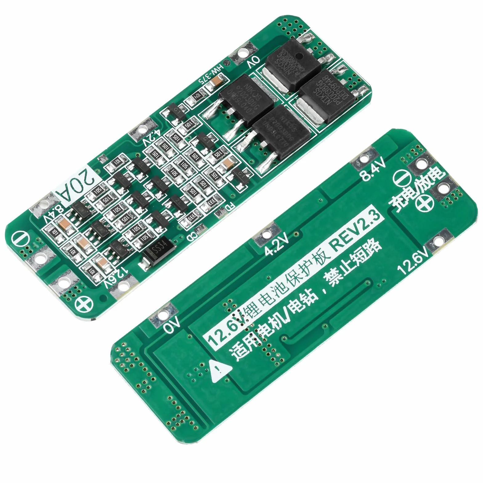 Aideepen BMS 3S 20A Li-ion Batteria al Litio Scheda Caricatore PCB 12.6 V Modulo Cellulare Protezione