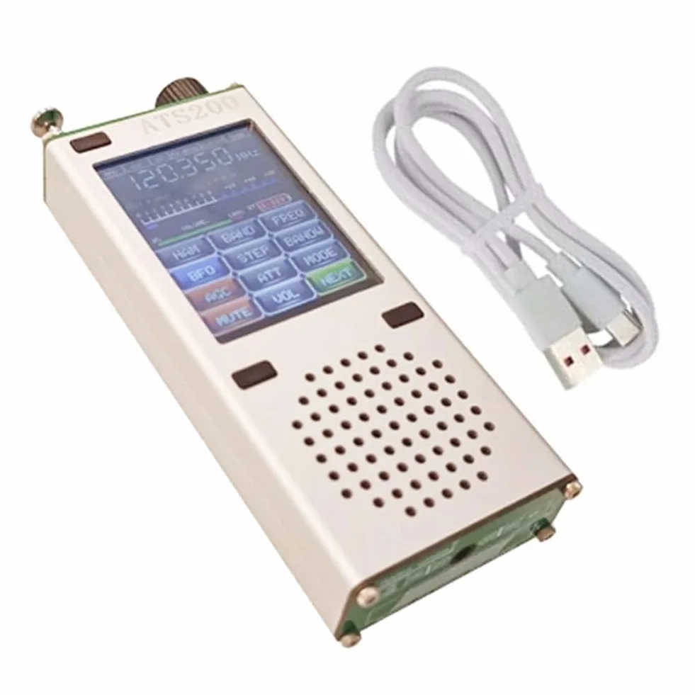 ATS200 Ricevitore Mondiale Multifunzione con Banda Aeronautica SSB Display Touchscreen 2,4 pollici