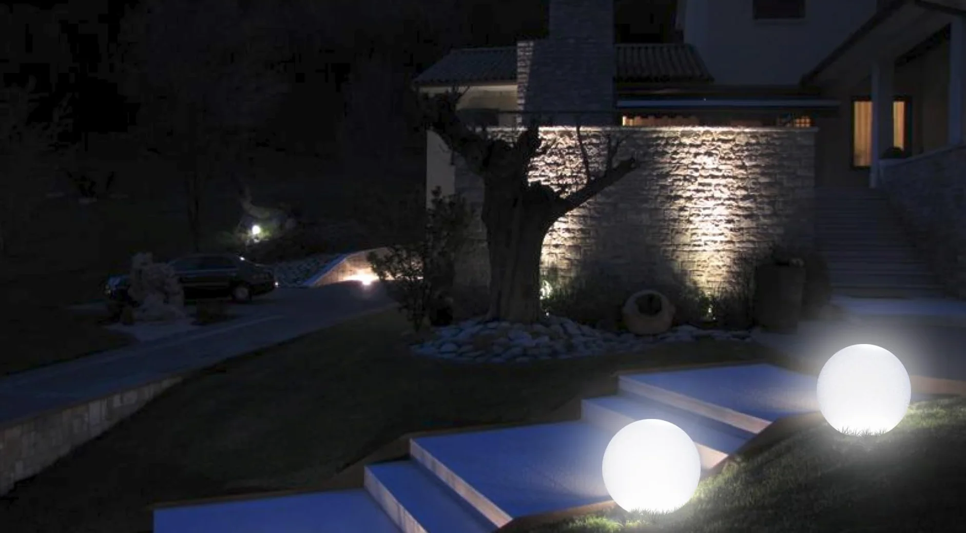 Arkema Design Sfera diam 40 cm SF400 luminosa e galleggiante