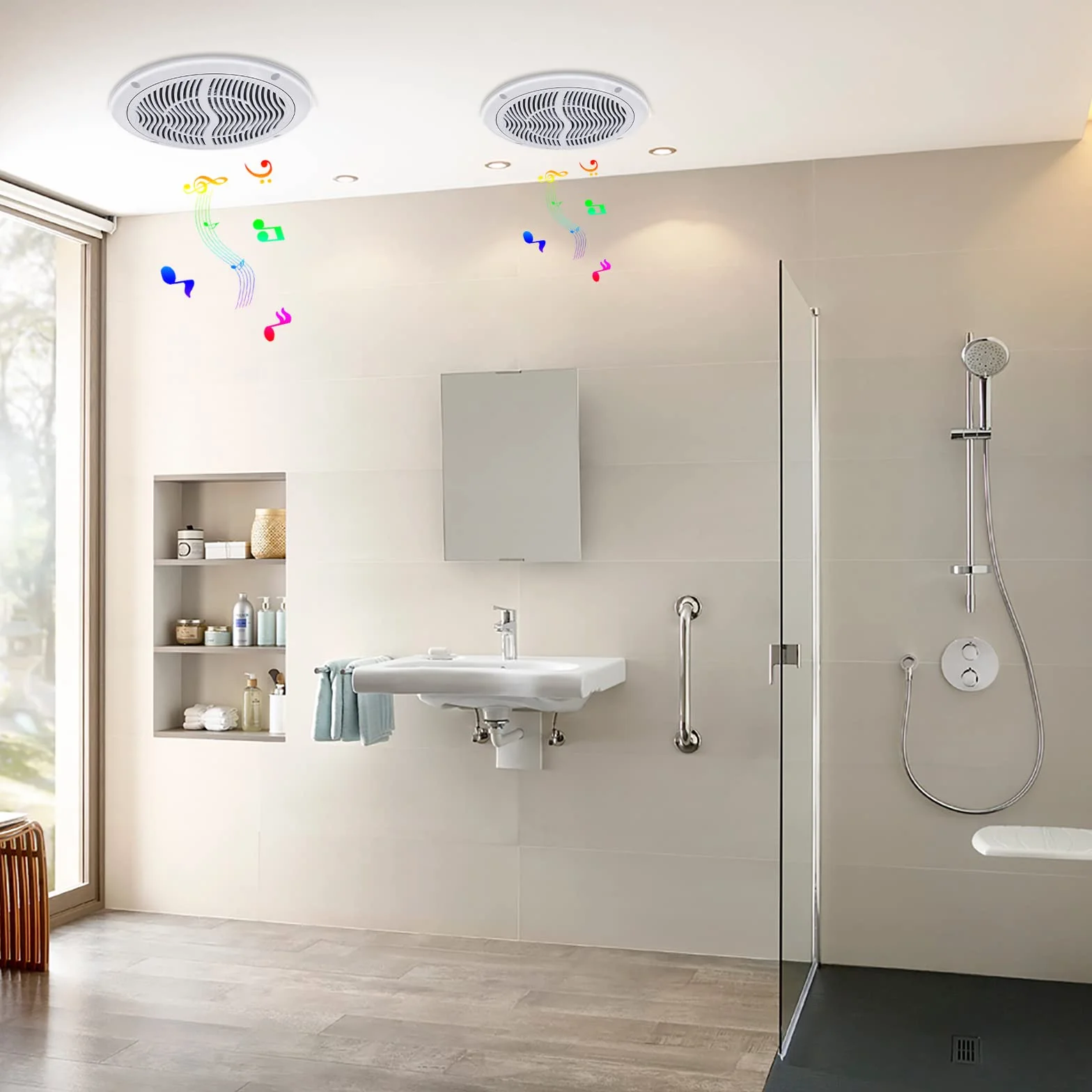 Herdio Altoparlanti marini da 6,5 pollici 120 W impermeabile coppia bianco