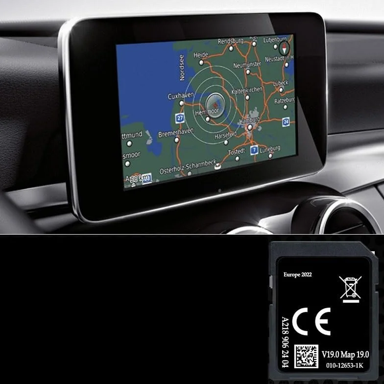 Mapa GPS Europa 2022 v19 do Mercedes Garmin Map Pilot
