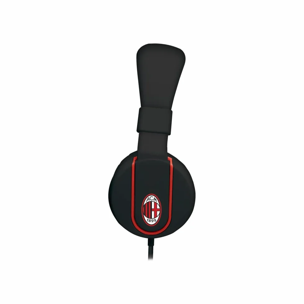 AC Milan IP952 Cuffie Stereo con Filo 1,5m, Cavo AUX 3.5mm + adattatore USB-C