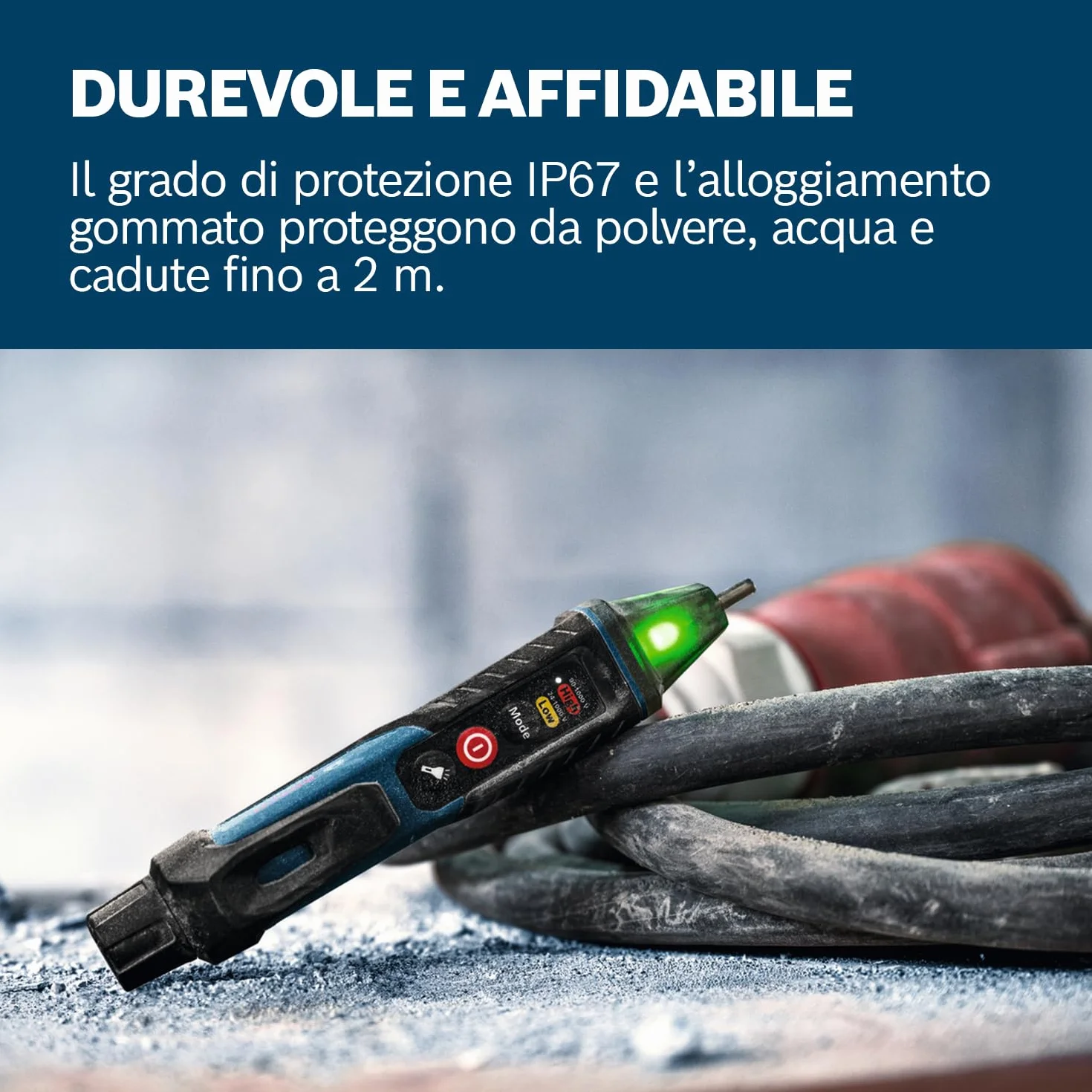 Bosch GVD 1000-17 Tester elettrico senza contatto 24-1000V AC IP67 CAT IV 1000V