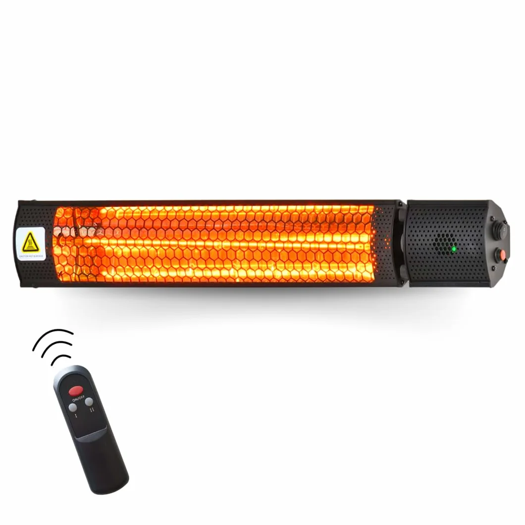 Stufa a Infrarossi 2000W STARLYF Riscaldatore Elettrico IP65 con Telecomando