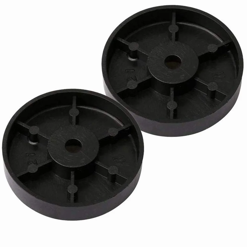 Piedini di Isolamento per Giradischi in Alluminio 40x10mm Supporto Piede Coni Base Audio Amplificatore (Nero)