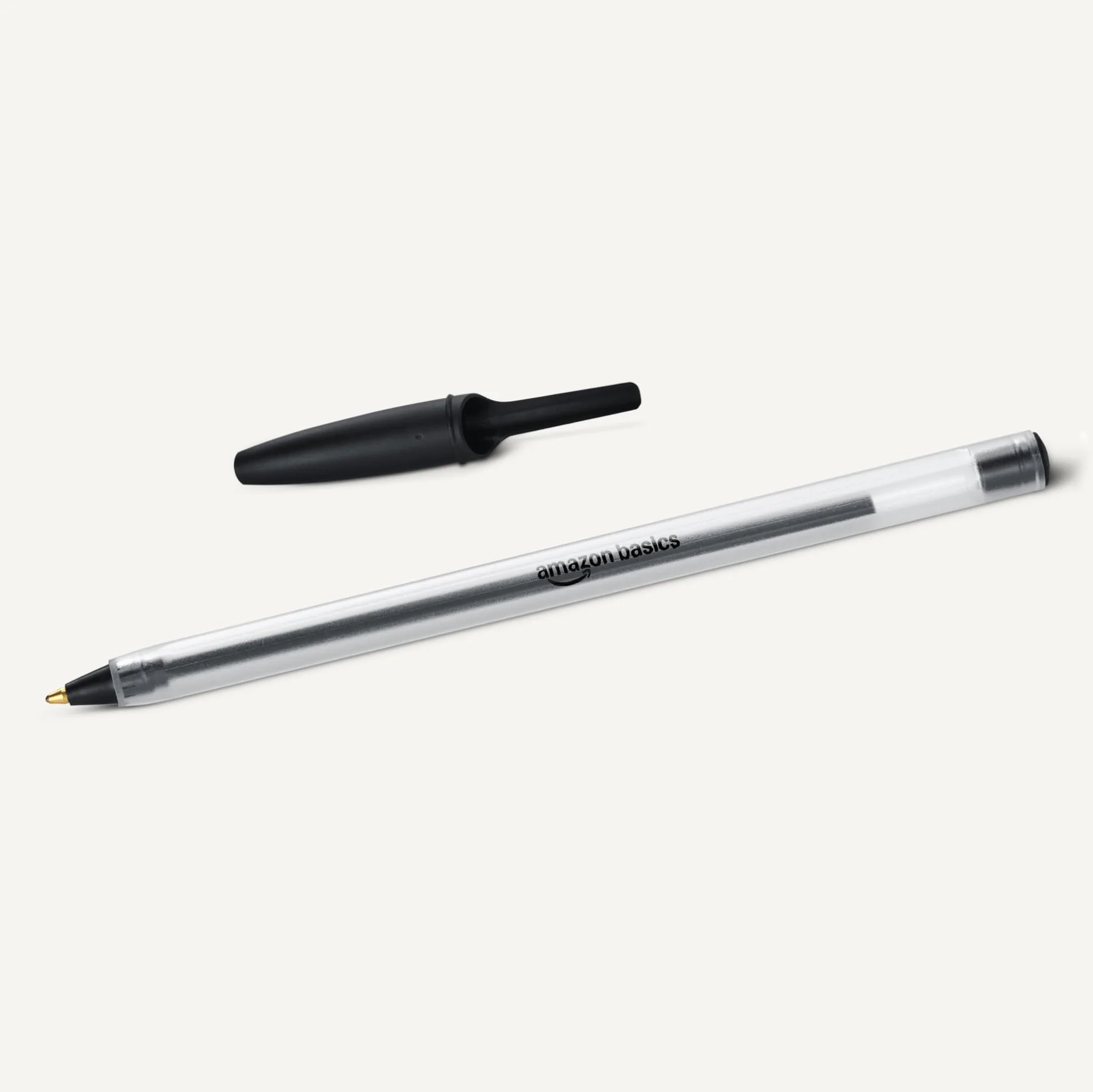 Amazon Basics Set di Penne a Sfera Punta da 1,0 mm Inchiostro Nero Confezione da 12