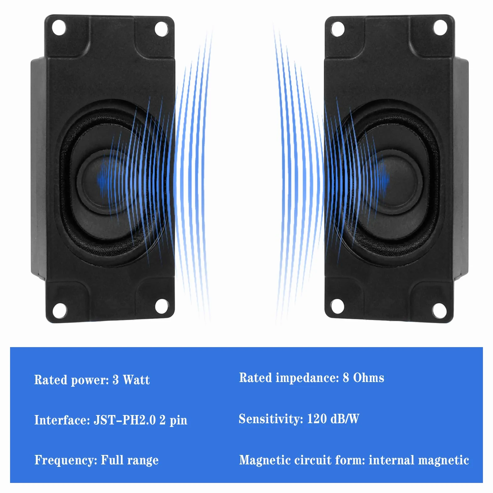 Altoparlante Micro 3 Watt 8 Ohm Fai-Da-Te Per Progetti Elettronici Monitor TV LCD 4 PCS