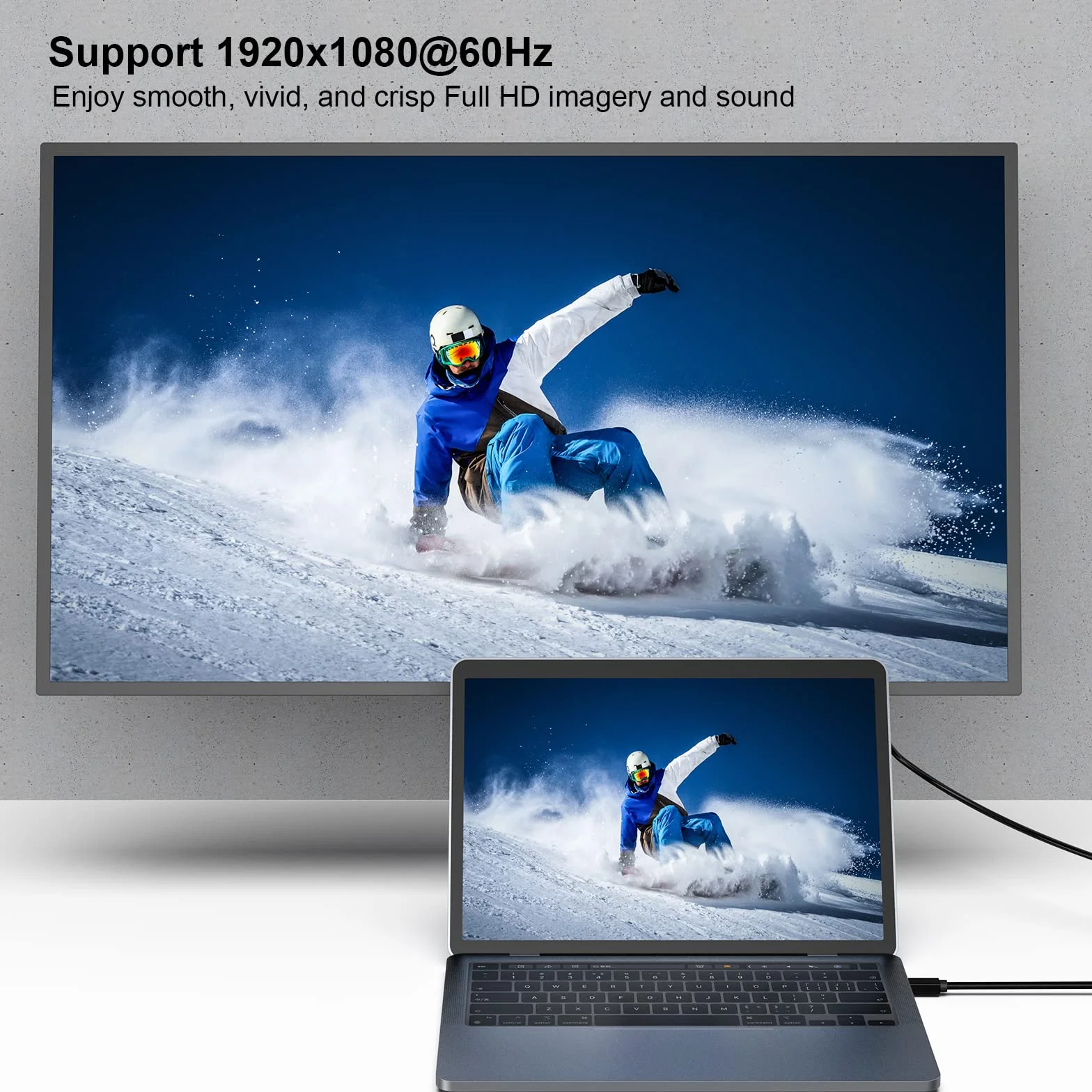 BENFEI Cavo Mini DisplayPort a HDMI 1,8 m per MacBook Air/Pro, Surface Pro, monitor