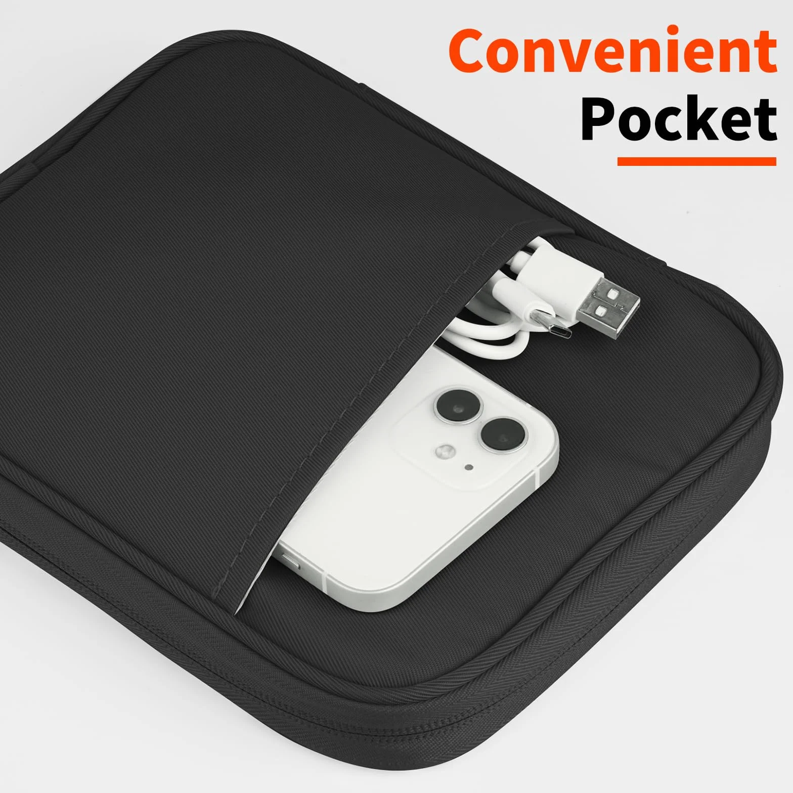 Custodia universale per Kindle Paperwhite/Colorsoft 2024 7", Anti-Drop Protective Sleeve Case, Nero