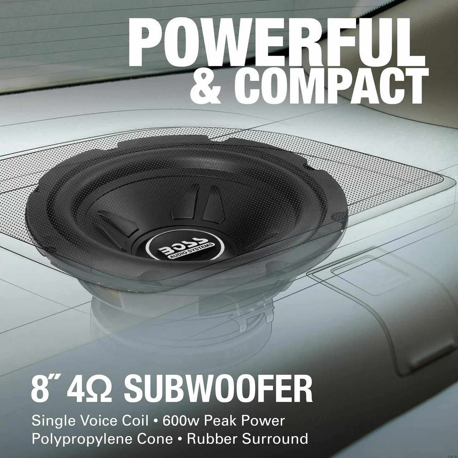 Boss Audio Systems CXX8 Passive Subwoofer 300W Nero