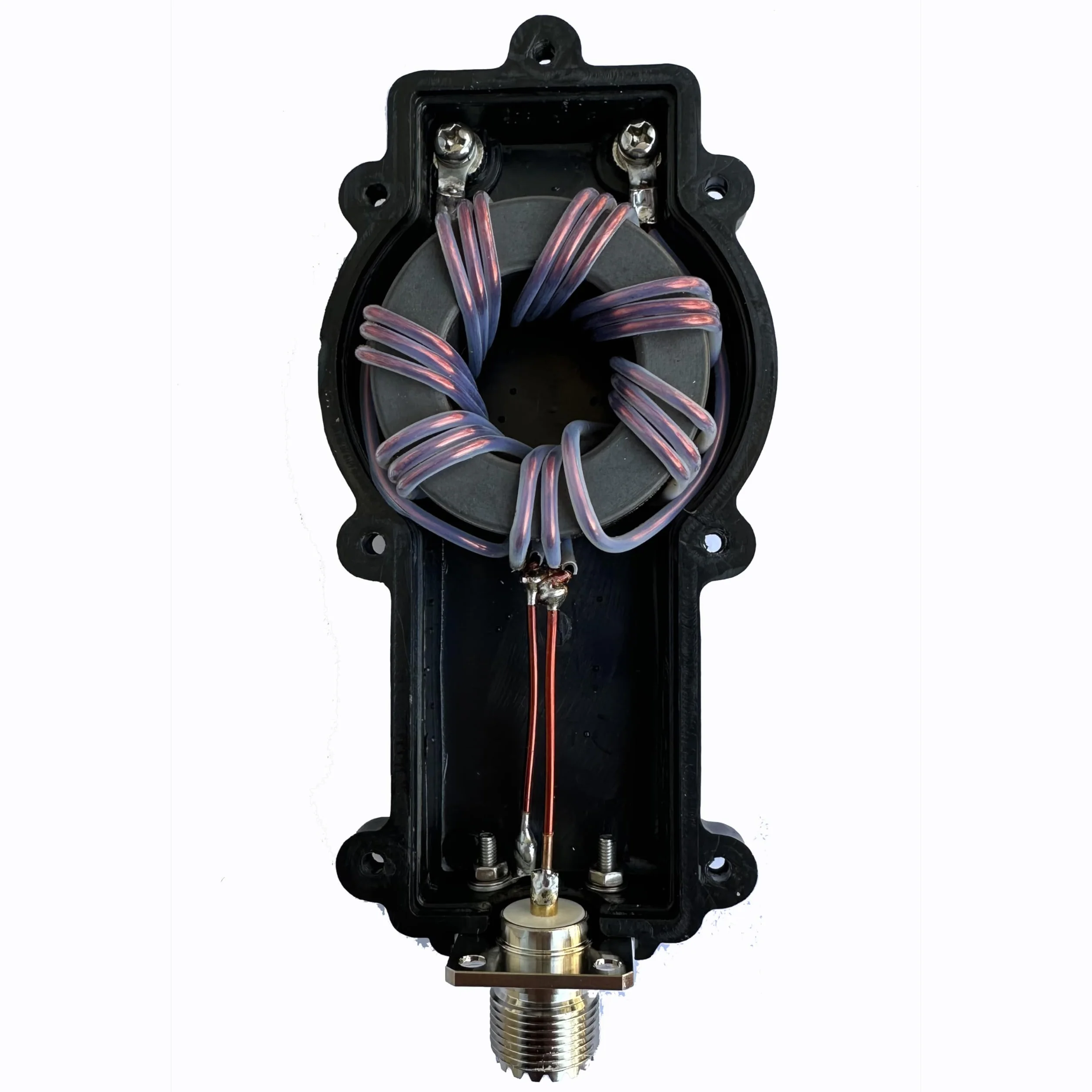Balun 9:1 3-30 MHz 500 Watt Nero per antenna radio amatoriale esterno