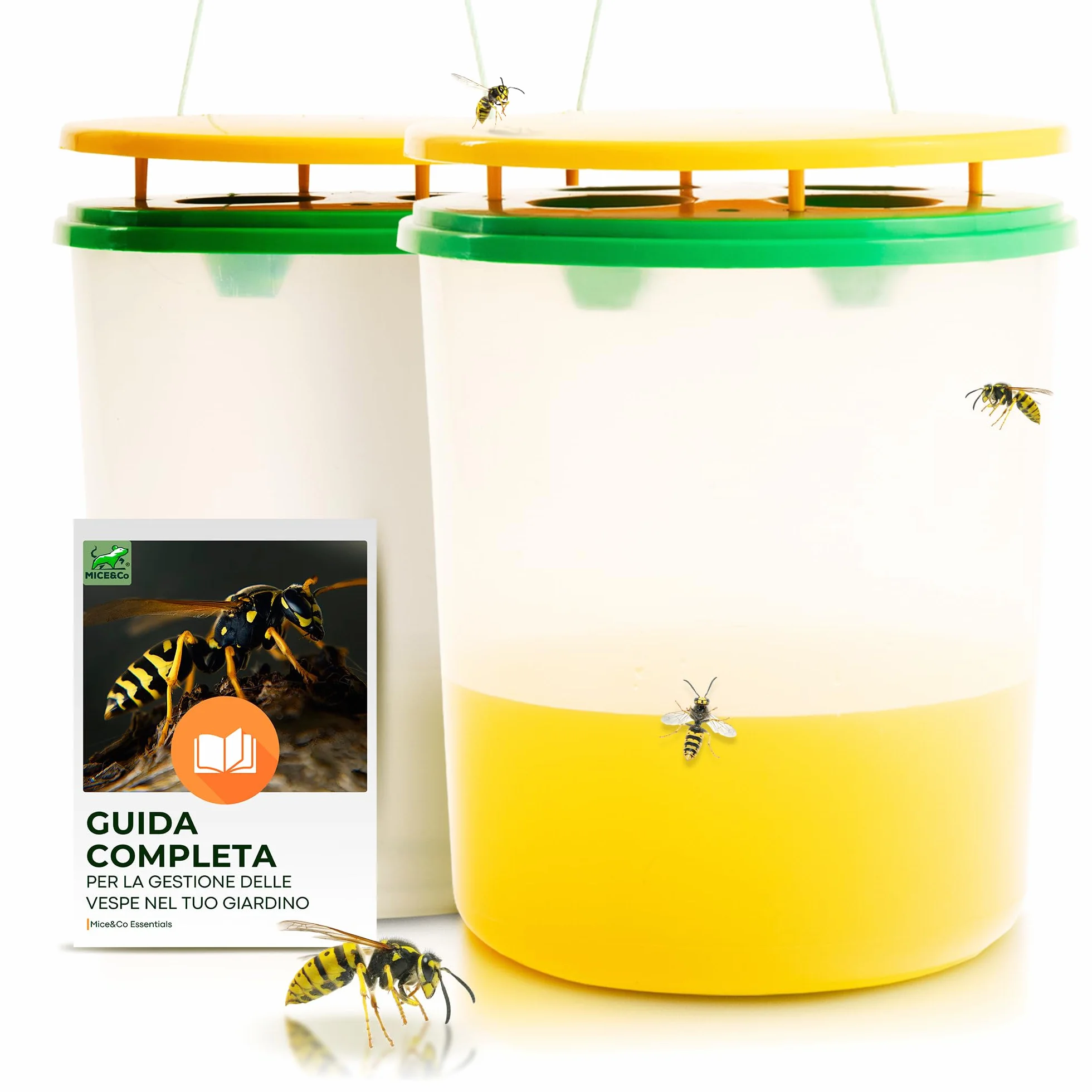 2 Trappola Calabroni - Trappola per Vespe, Trappole per Vespa Velutina Cattura di Calabroni Asiatico Grosse da Esterno, 2 Pezzi da Appendere