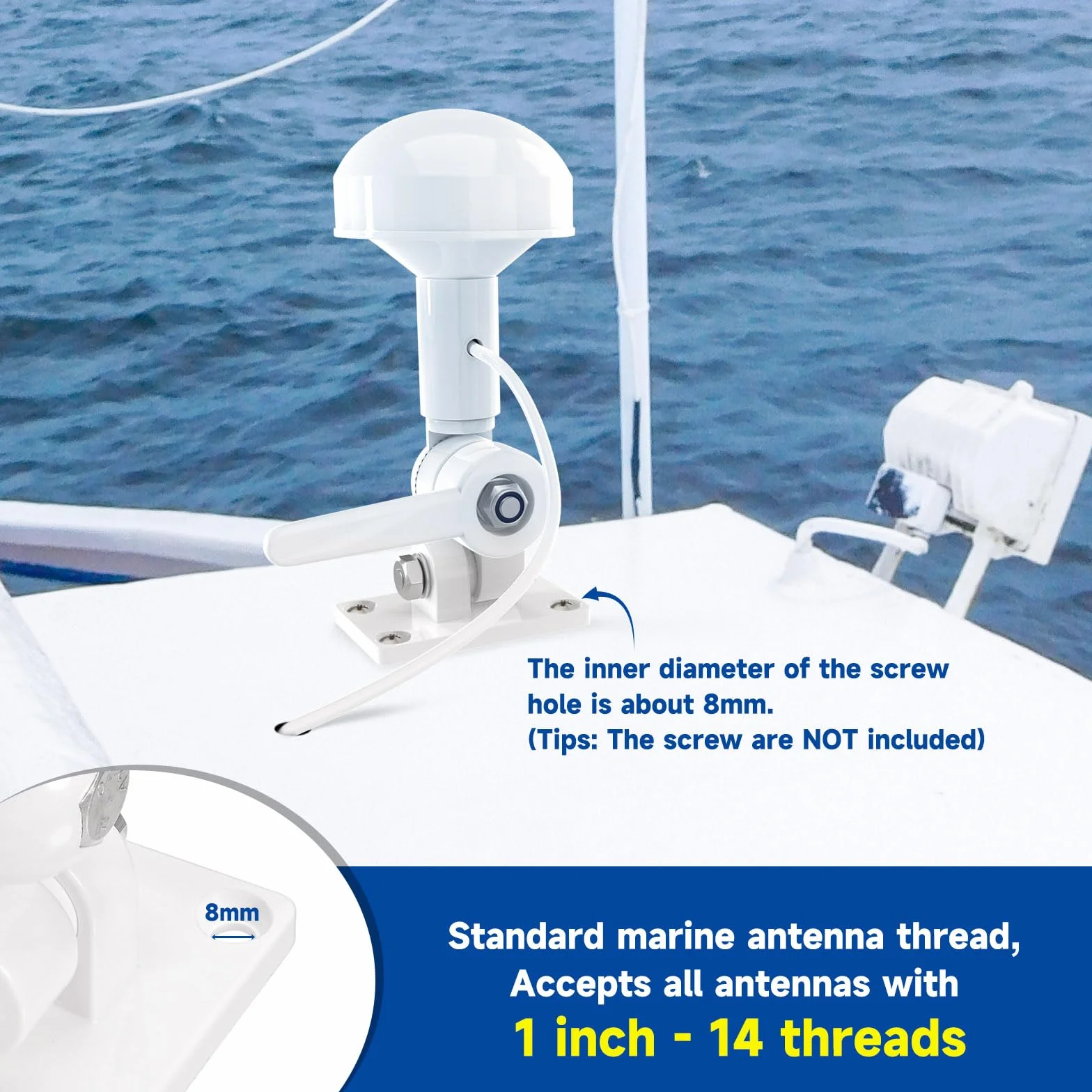 Bingfu Antena GPS BNC TNC 5m z Uchwytem do Garmin GPSMAP Furuno Trimble
