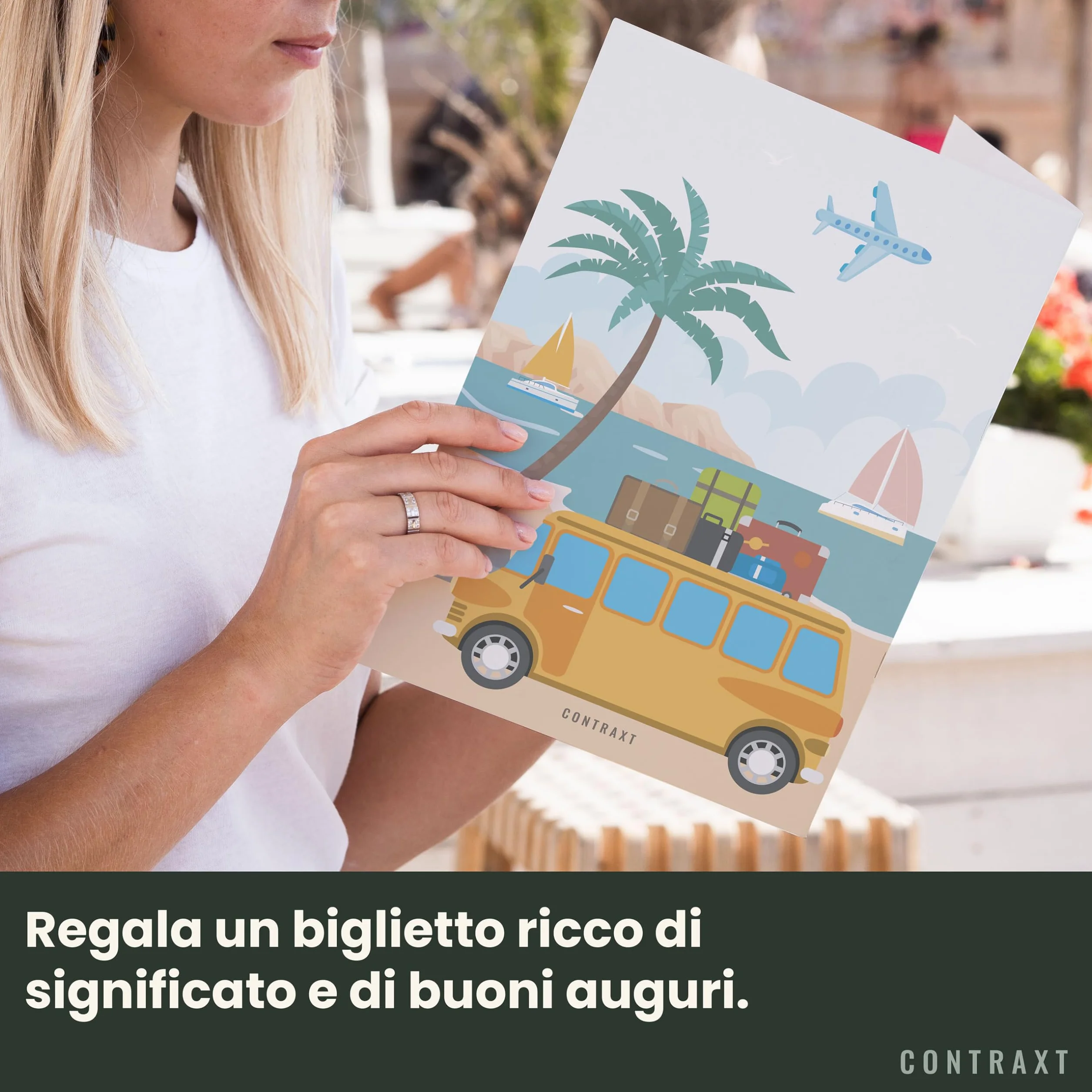 CONTRAXT Biglietto di Auguri Pensione 42x30 cm aperto - Regalo originale per pensionamento