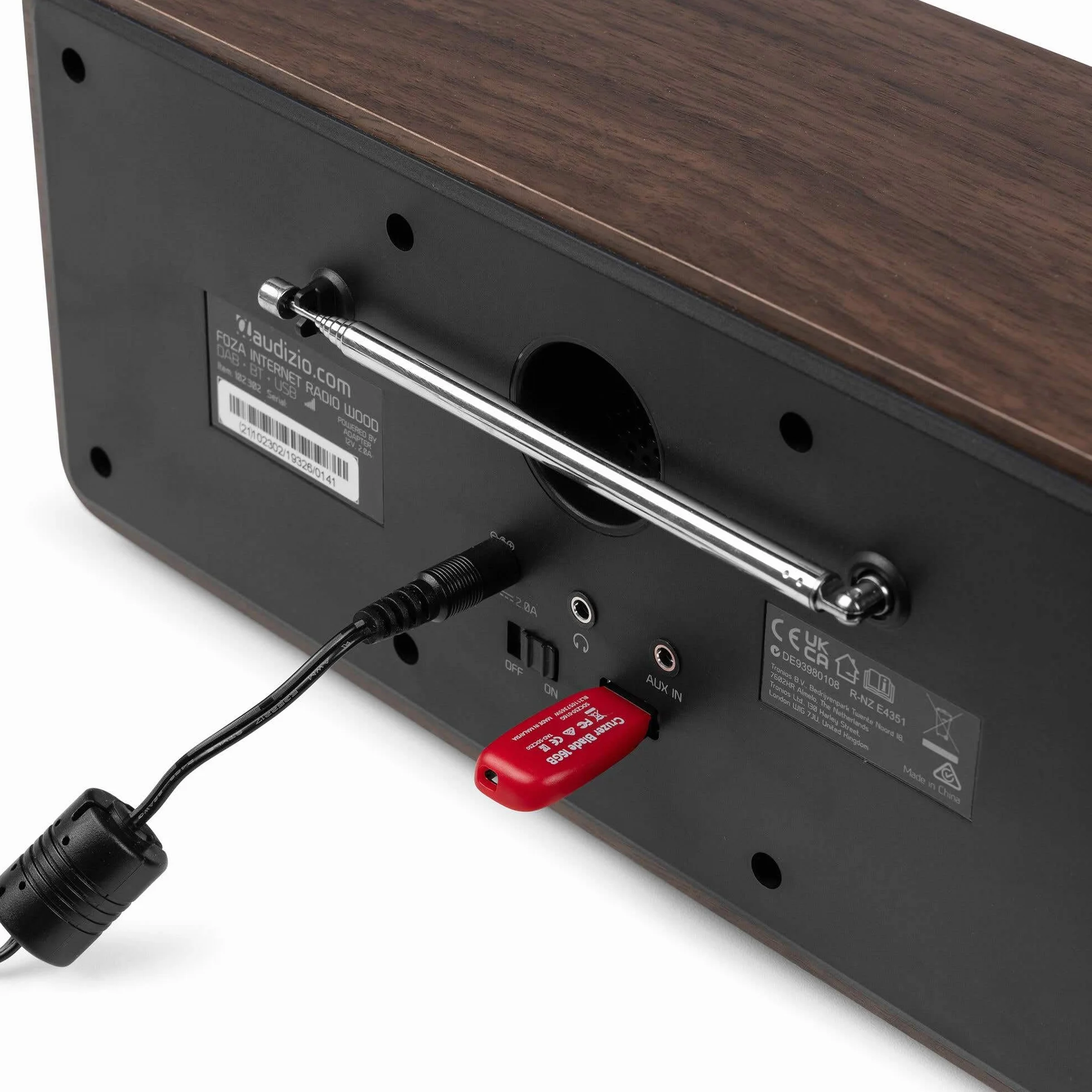 Audizio Foza Radio Internet WLAN DAB+ Bluetooth 50W FM USB MP3