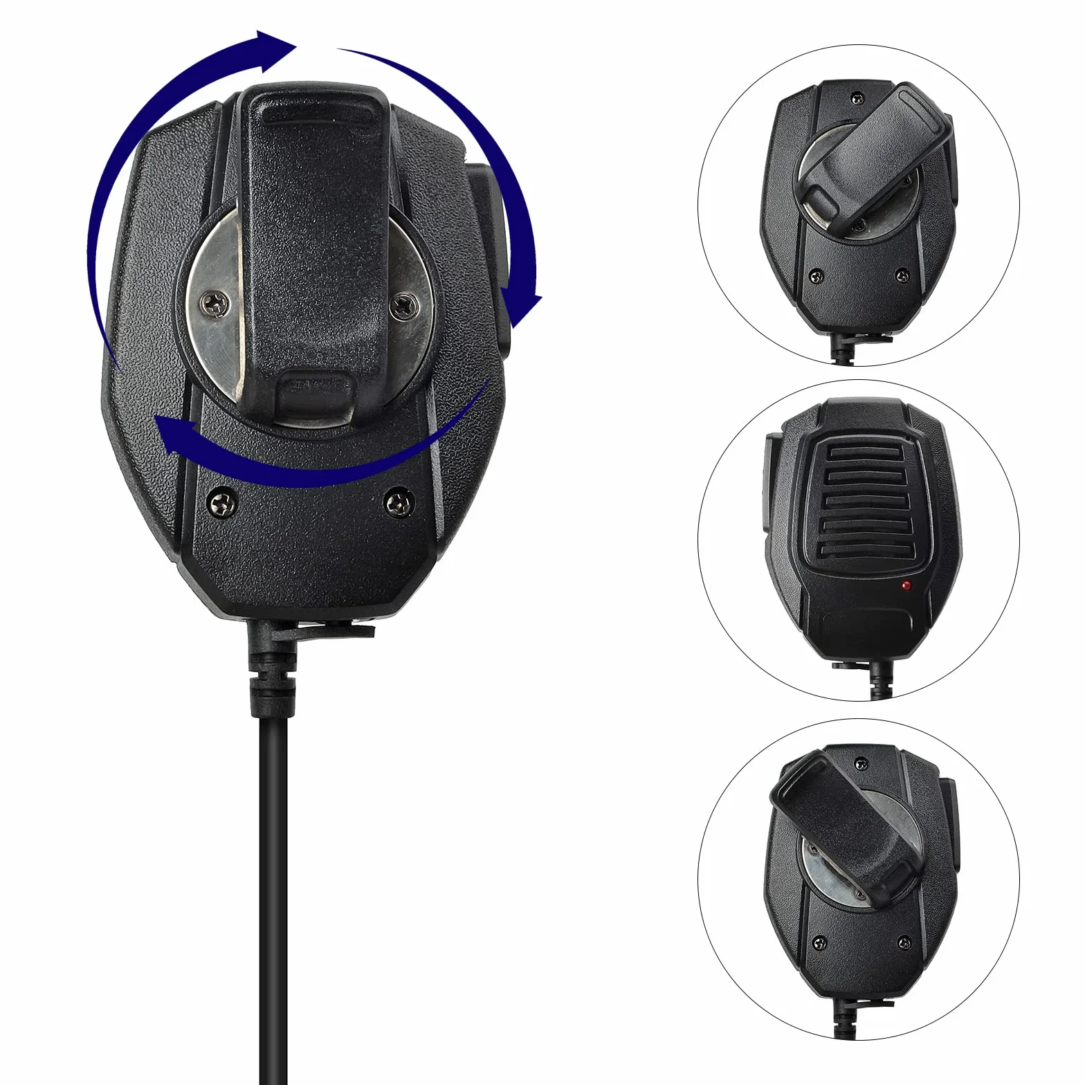 UAYESOK Microfono radio bidirezionale remoto a spalla 2 pin jack 3,5 mm compatibile Motorola DP1400 CP040 GP300 XT420 XT460