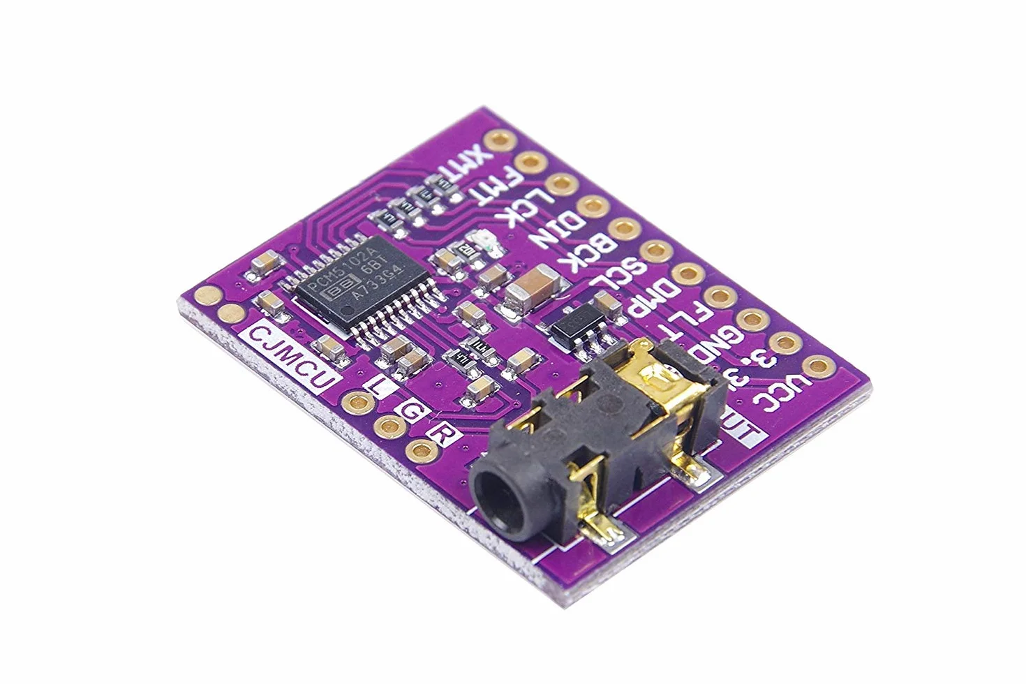 DollaTek PCM5102A Convertitore Digitale Analogico Modulo Audio DAC 24 Bit 3,5 mm Jack per Raspberry Pi