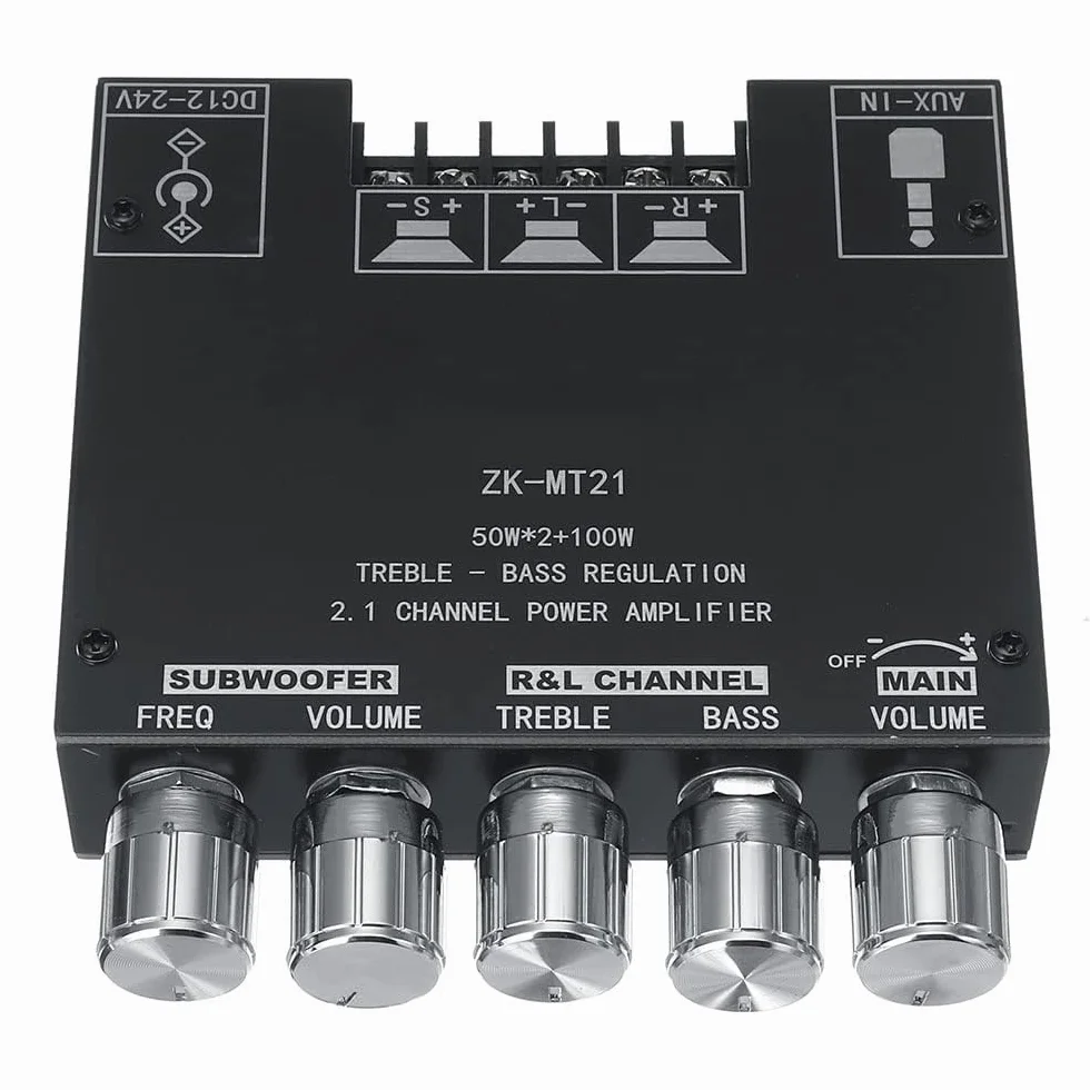 WANGCL ZK-MT21 2.1 Kanałowy Bluetooth Wzmacniacz Mocy