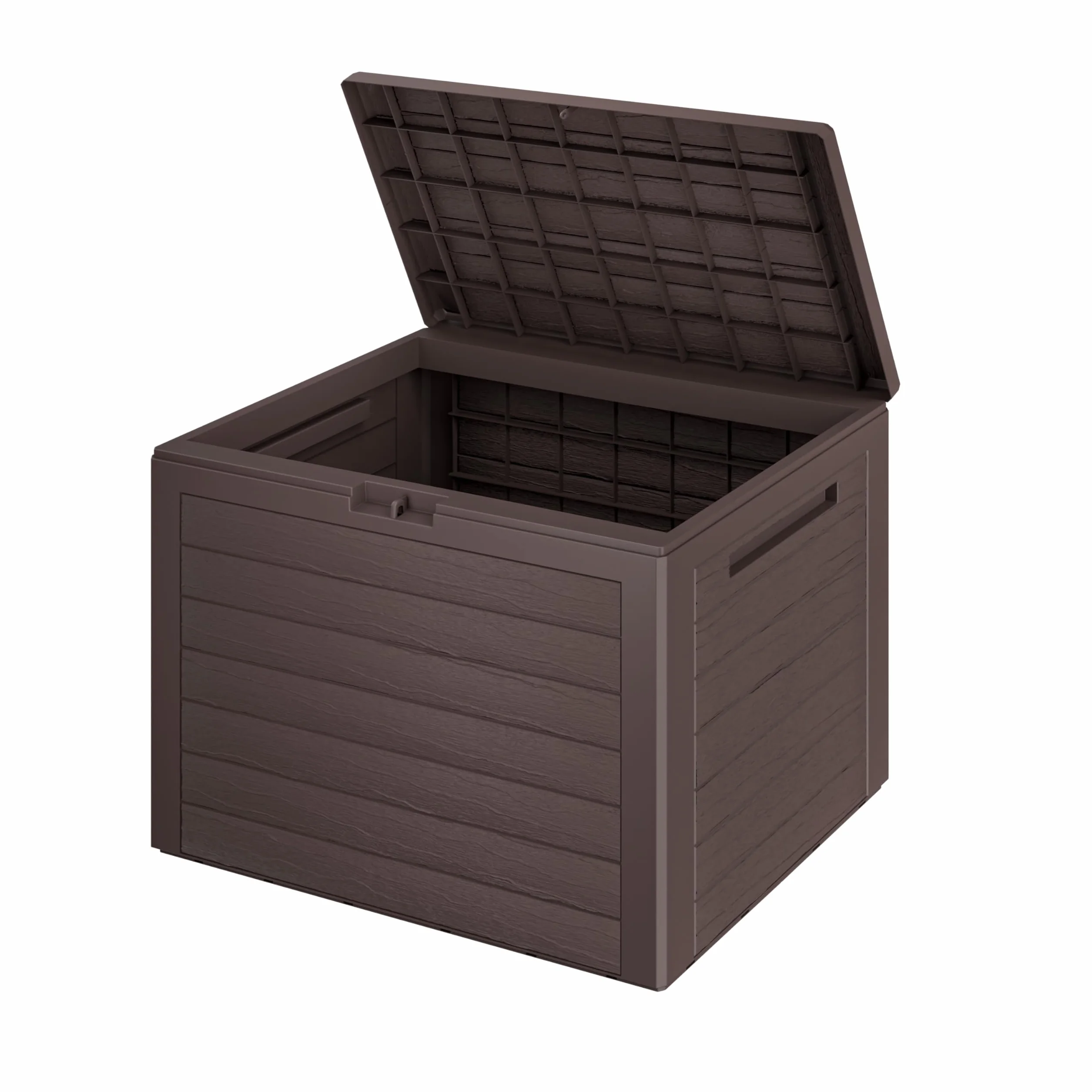 Casaria® Baule da Giardino Lille 190 L Effetto Legno Orgenizer Box Giocattoli 78x44x55cm Multibox Impermeabile Esterni