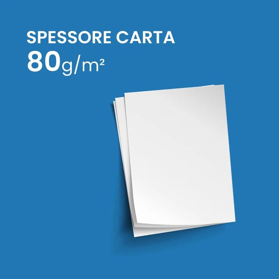 IMBALLAGGI 2000 Carta A4 per Stampante 5 Risme 500 Fogli Pack 5x500