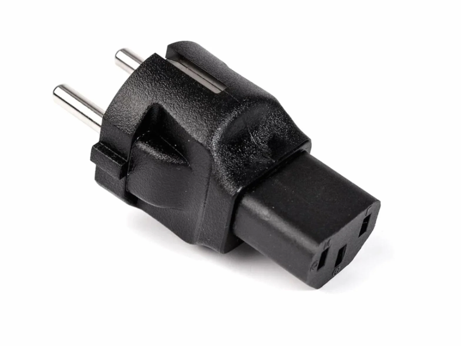 Adattatore convertitore spina da Schuko maschio a presa femmina IEC320 C13 16A 250V per UPS - Cavi alimentazione - gruppi continuità